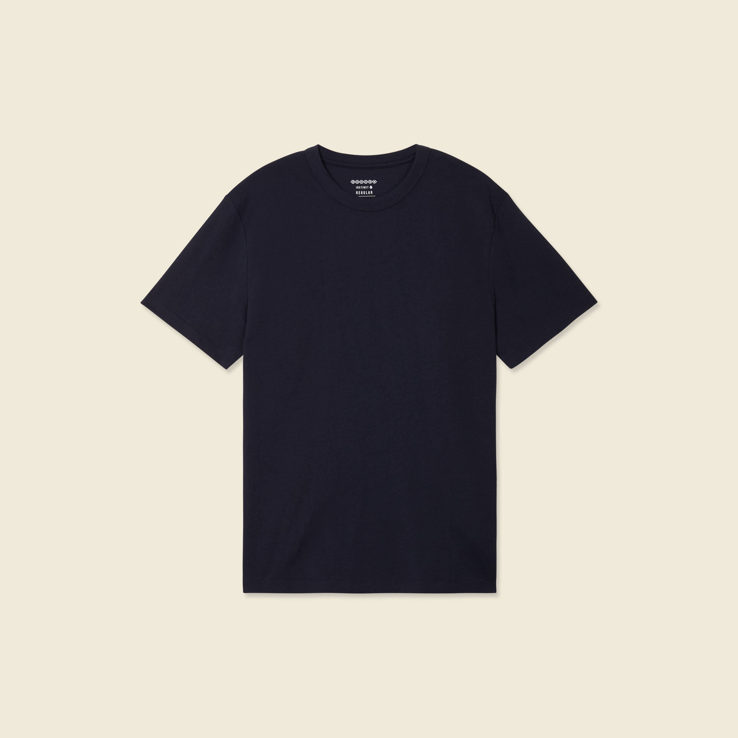 T-shirt en coton manches courtes bleu marine homme