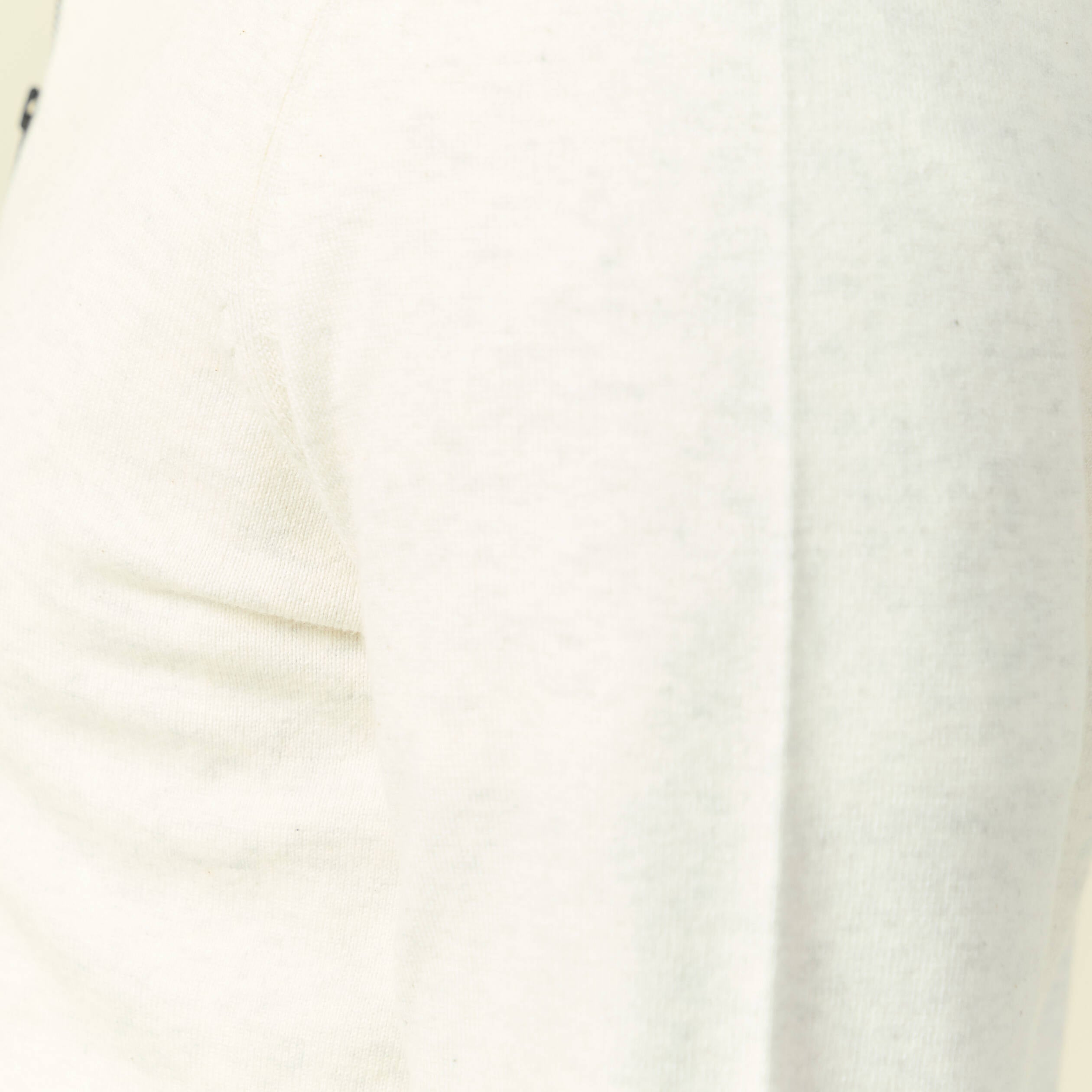 Pull fin col camionneur manches longues ecru homme