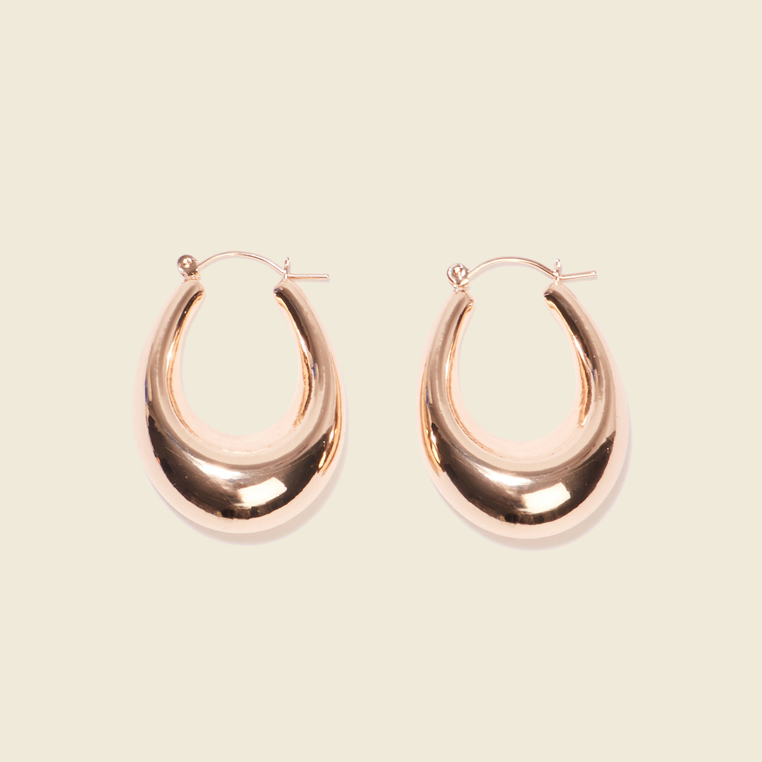 Boucles d'oreilles créoles couleur or femme