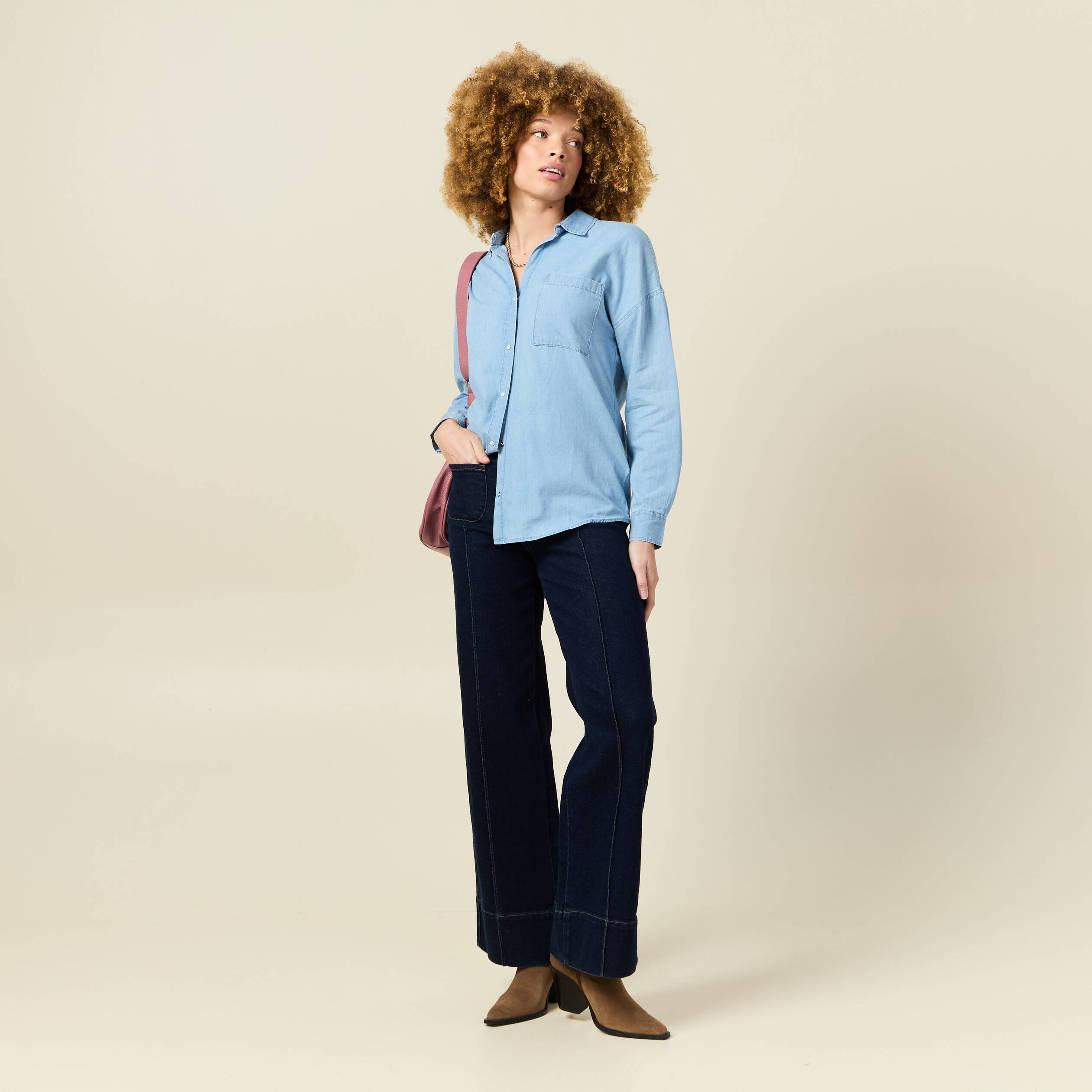 chemise en jean denim bleach femme Chemise en jean denim bleach femme
