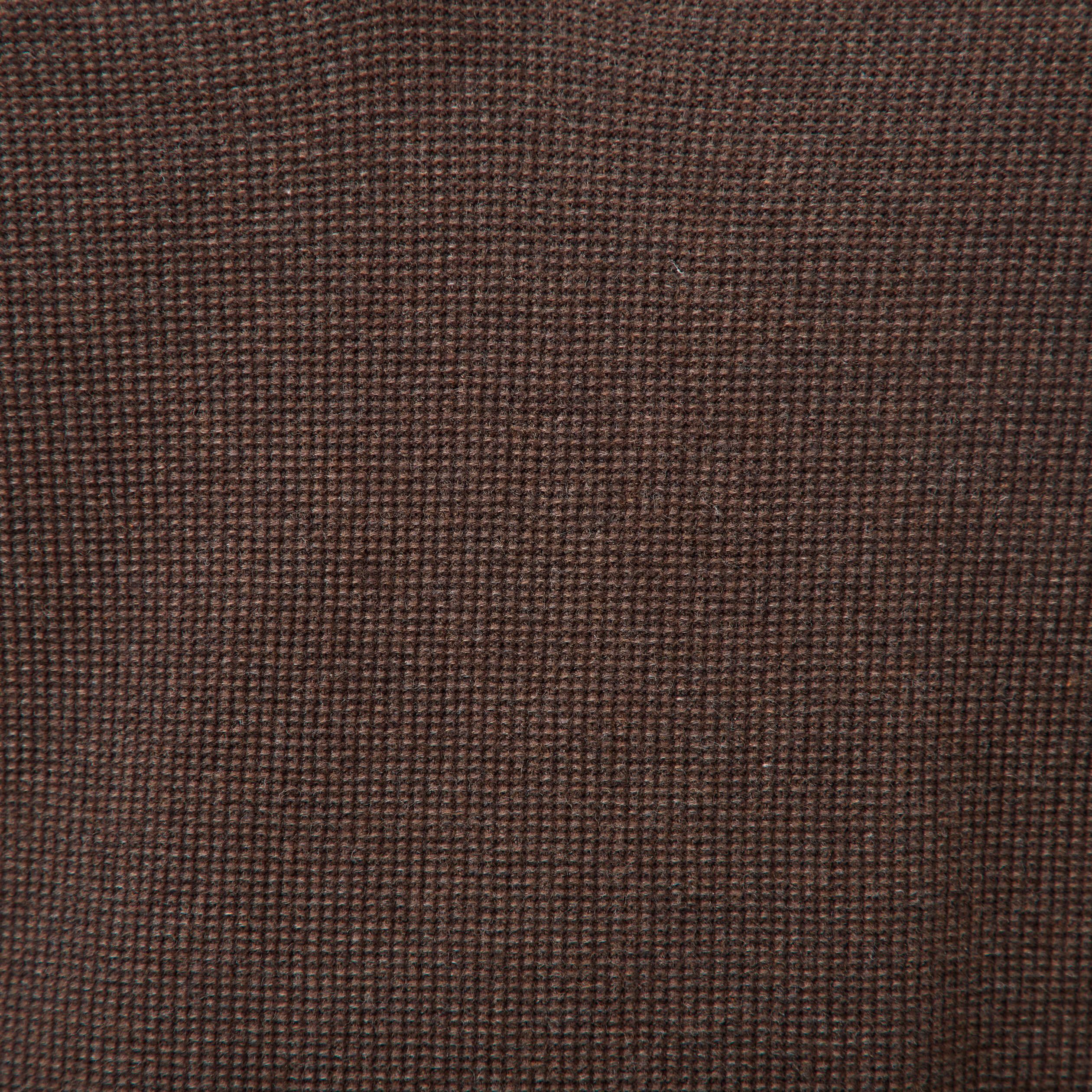 Pull droit col polo manches longues marron homme