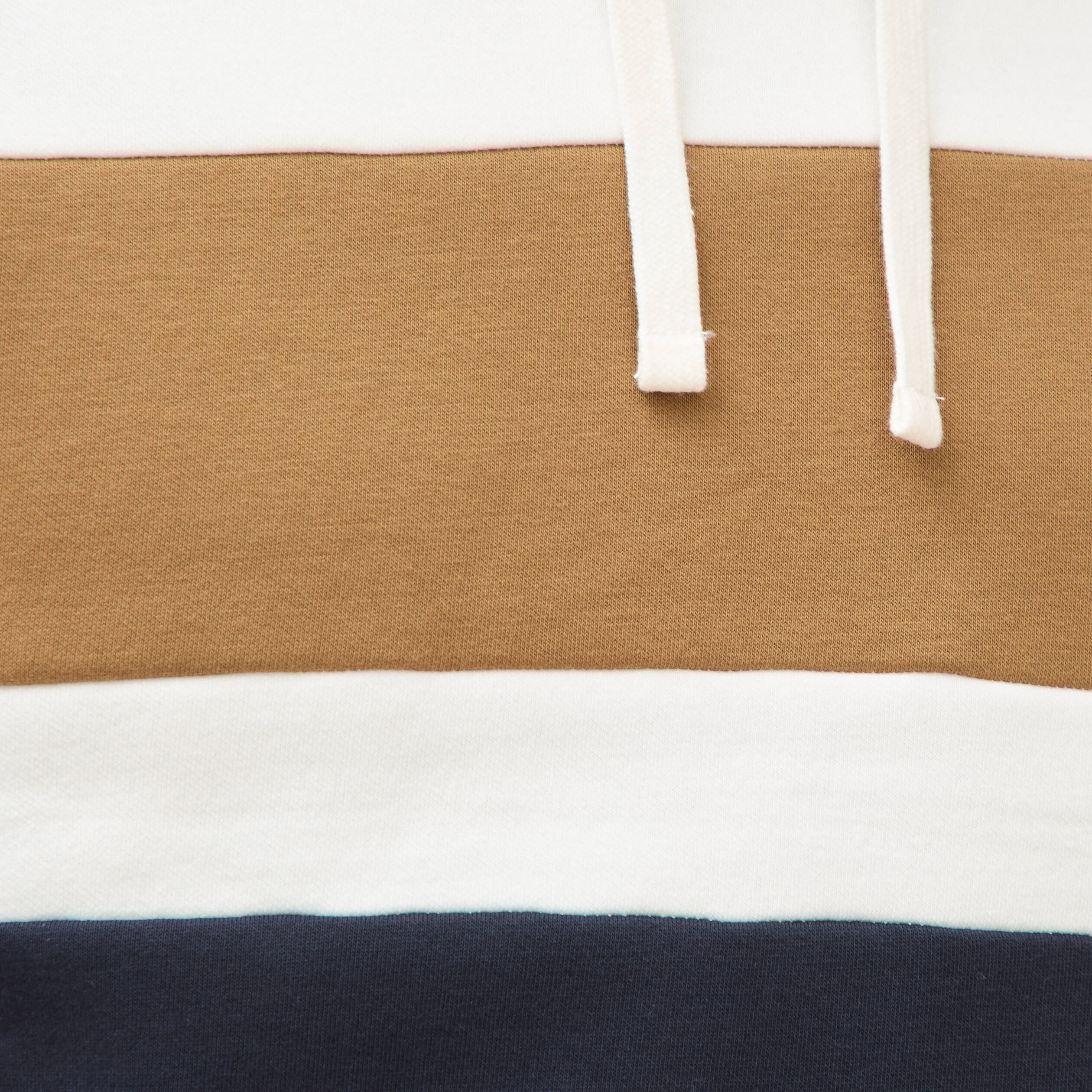 Sweat &agrave; capuche manches longues ecru homme