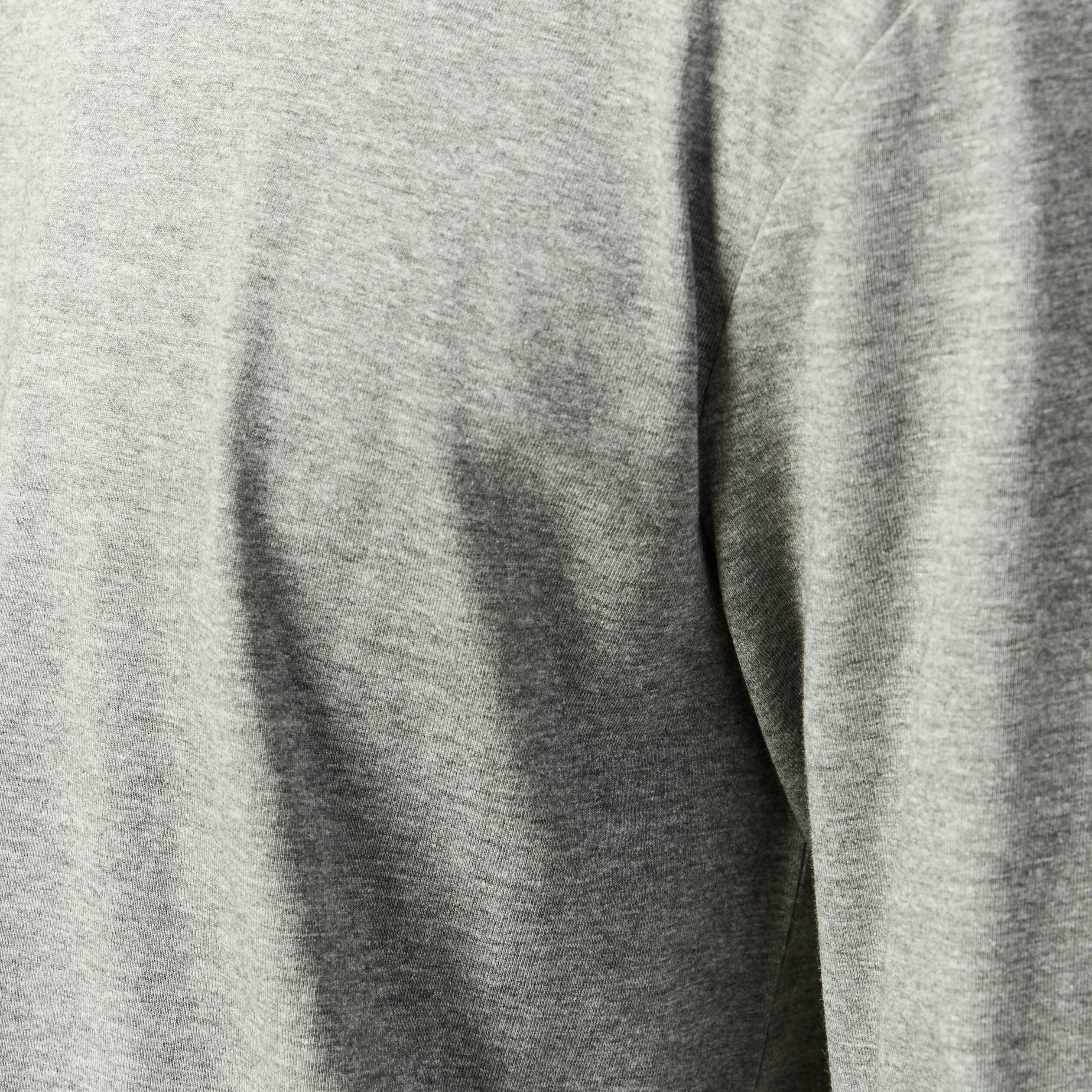 T-shirt en coton manches longues gris homme