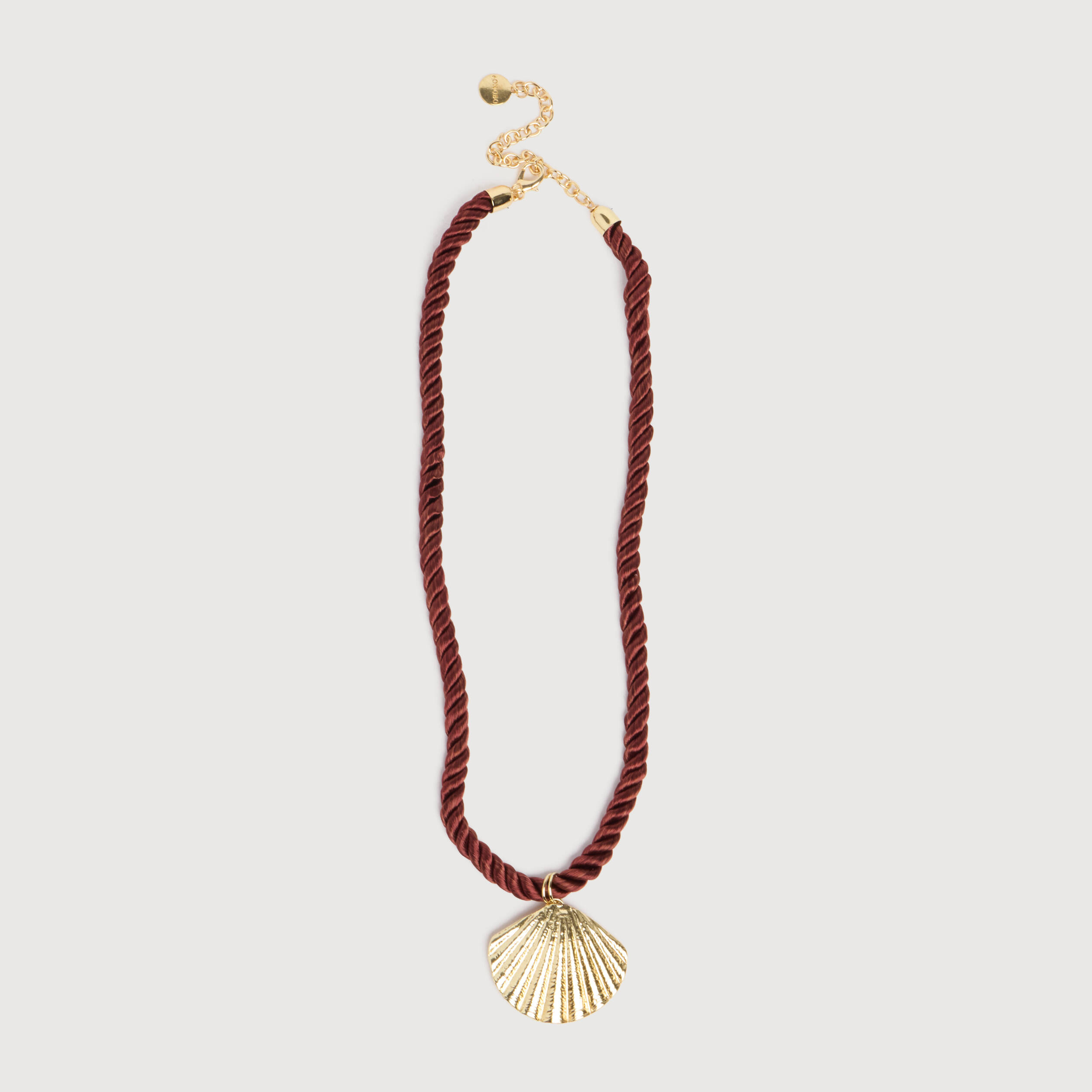 Collier marron cognac femme