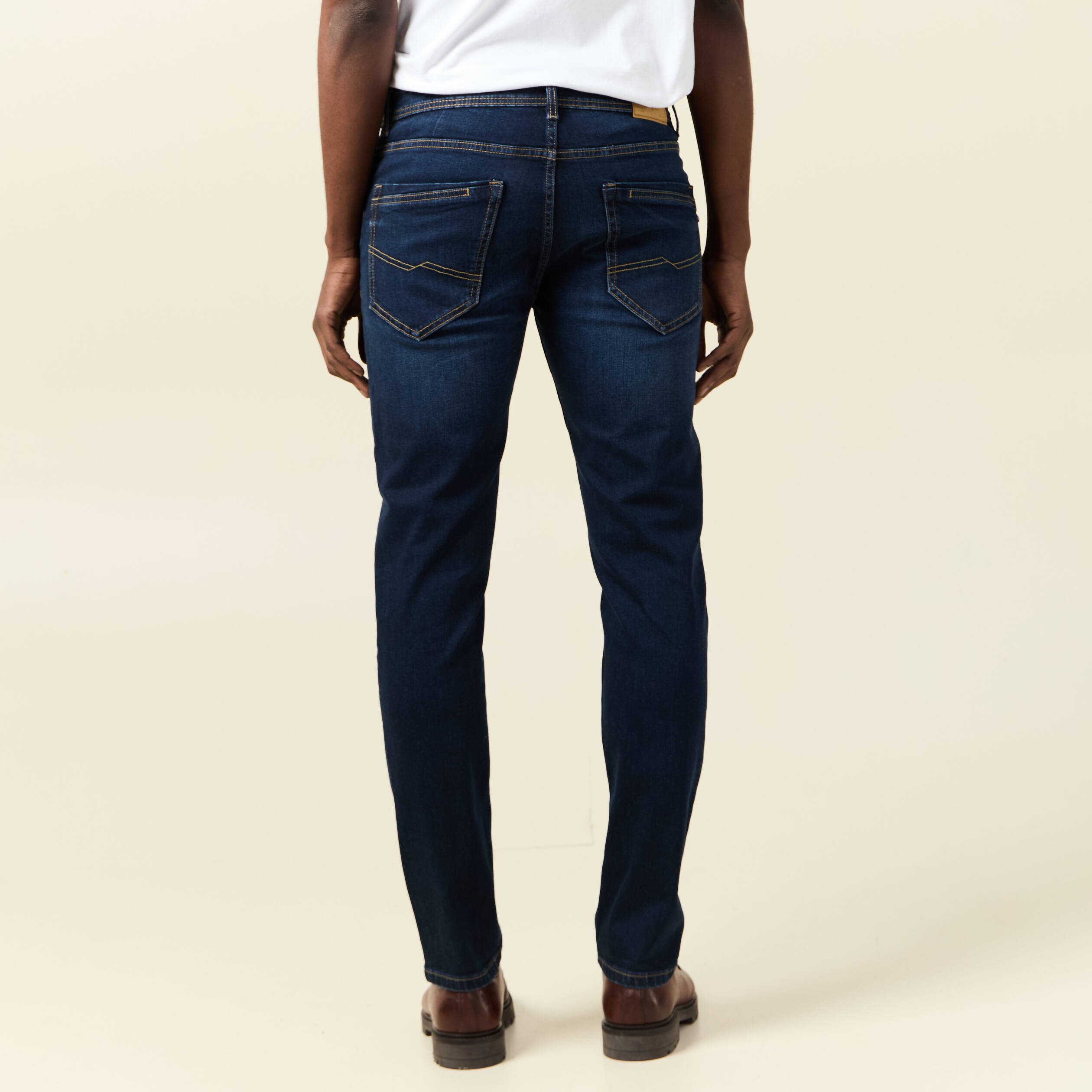 Jeans slim longueur 32 denim brut homme