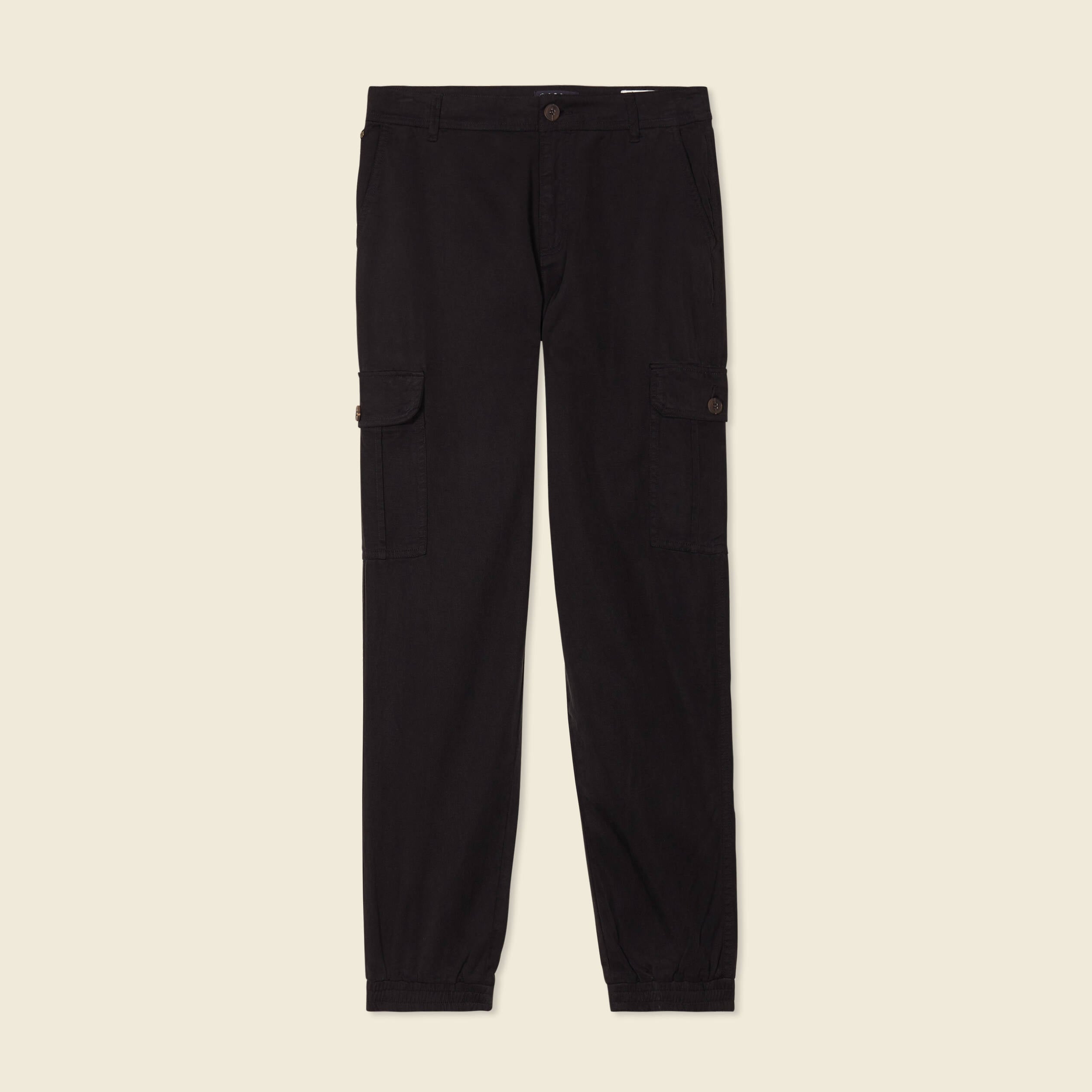 Pantalon battle 7/8&egrave;me taille standard noir femme
