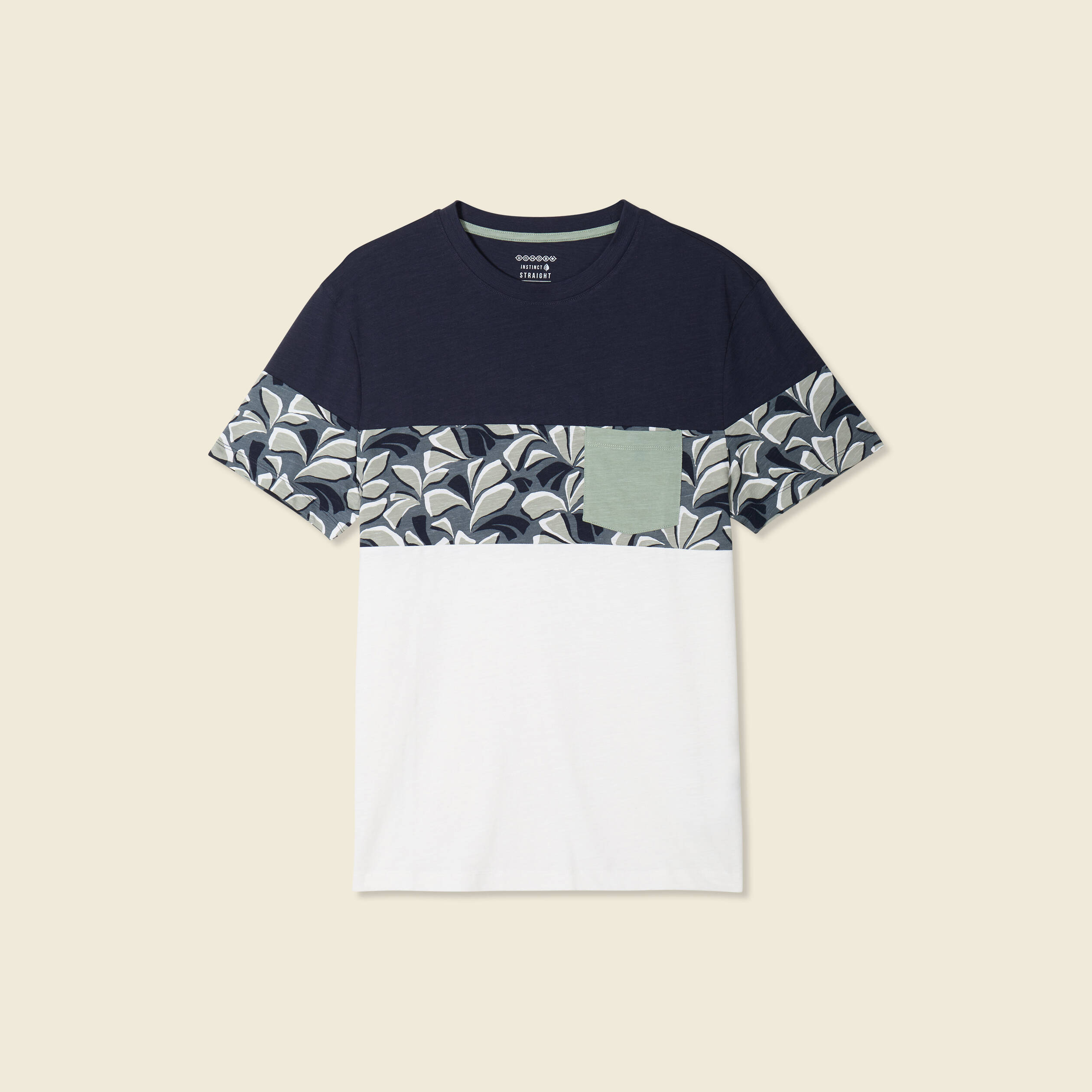 t shirt manches courtes ecru homme T-shirt manches courtes ecru homme