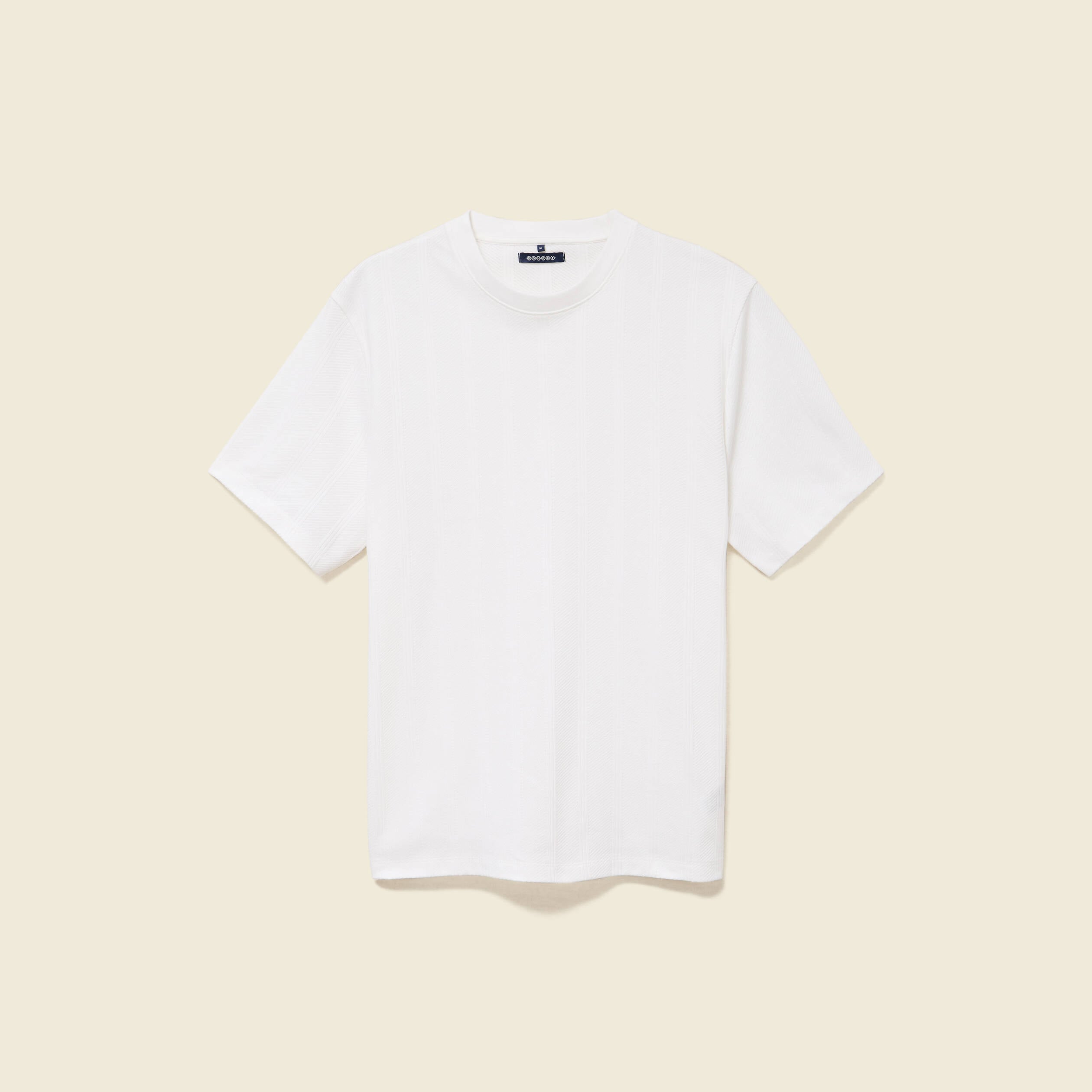 T-shirt en coton manches courtes blanc homme