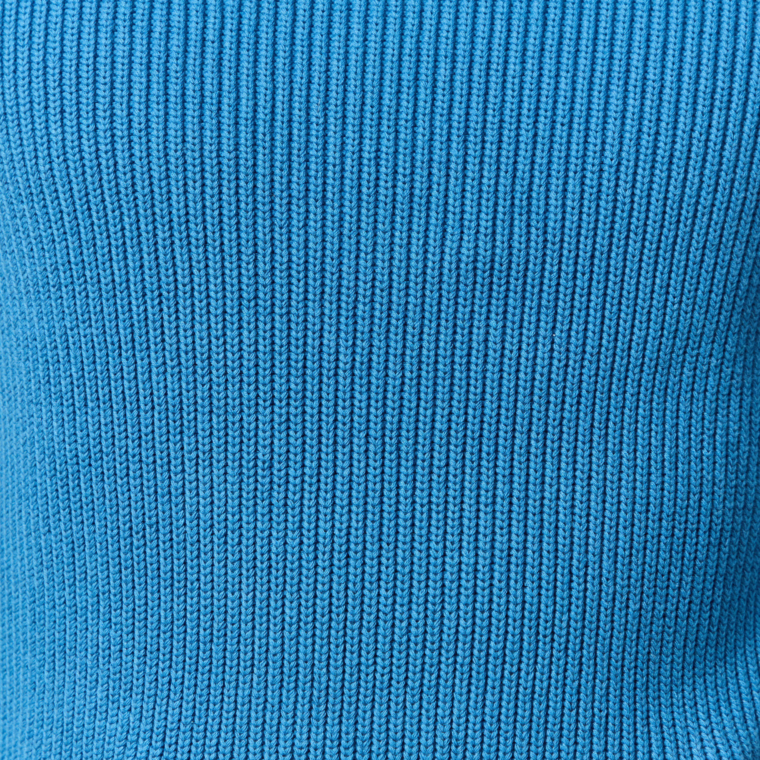Pull fin manches longues col rond bleu fonc&eacute; homme