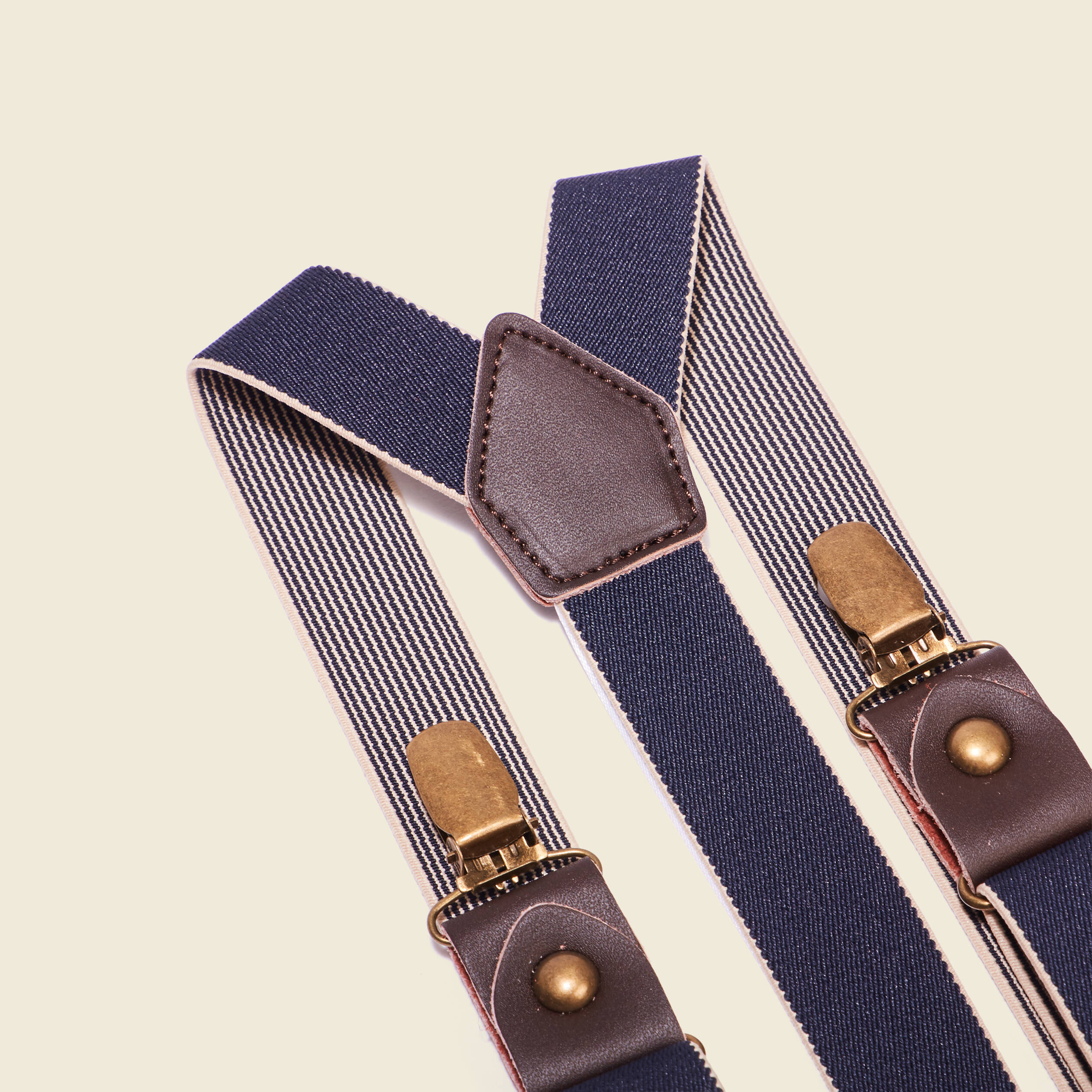 Bretelles avec pinces bleu marine homme