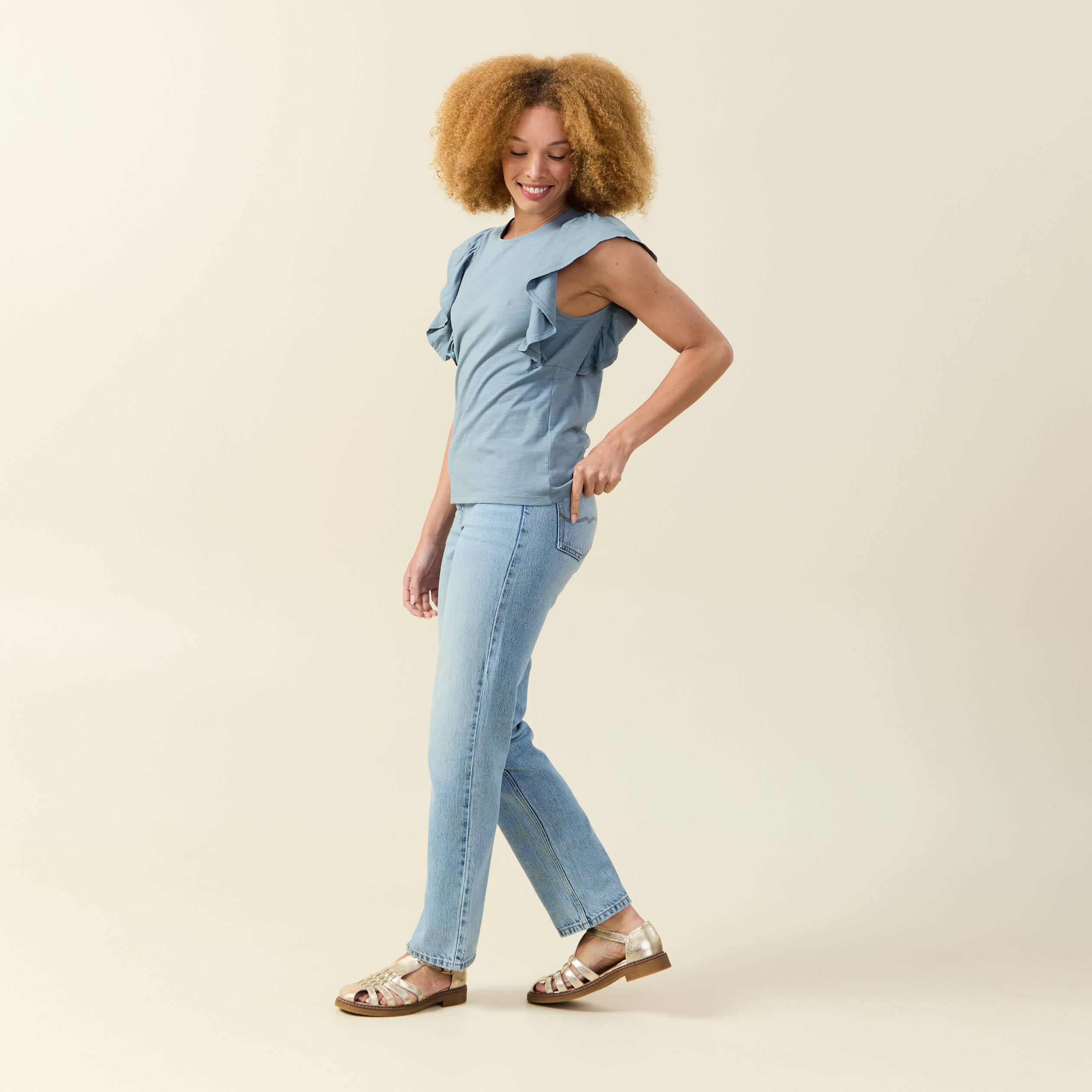 D&eacute;bardeur sans manches gris femme