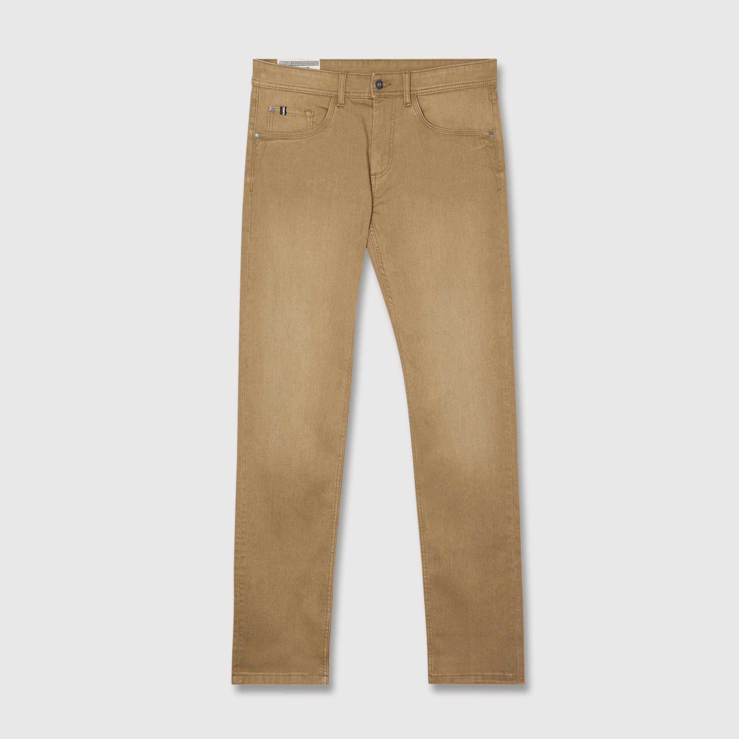 Jeans straight homme used L34 camel homme