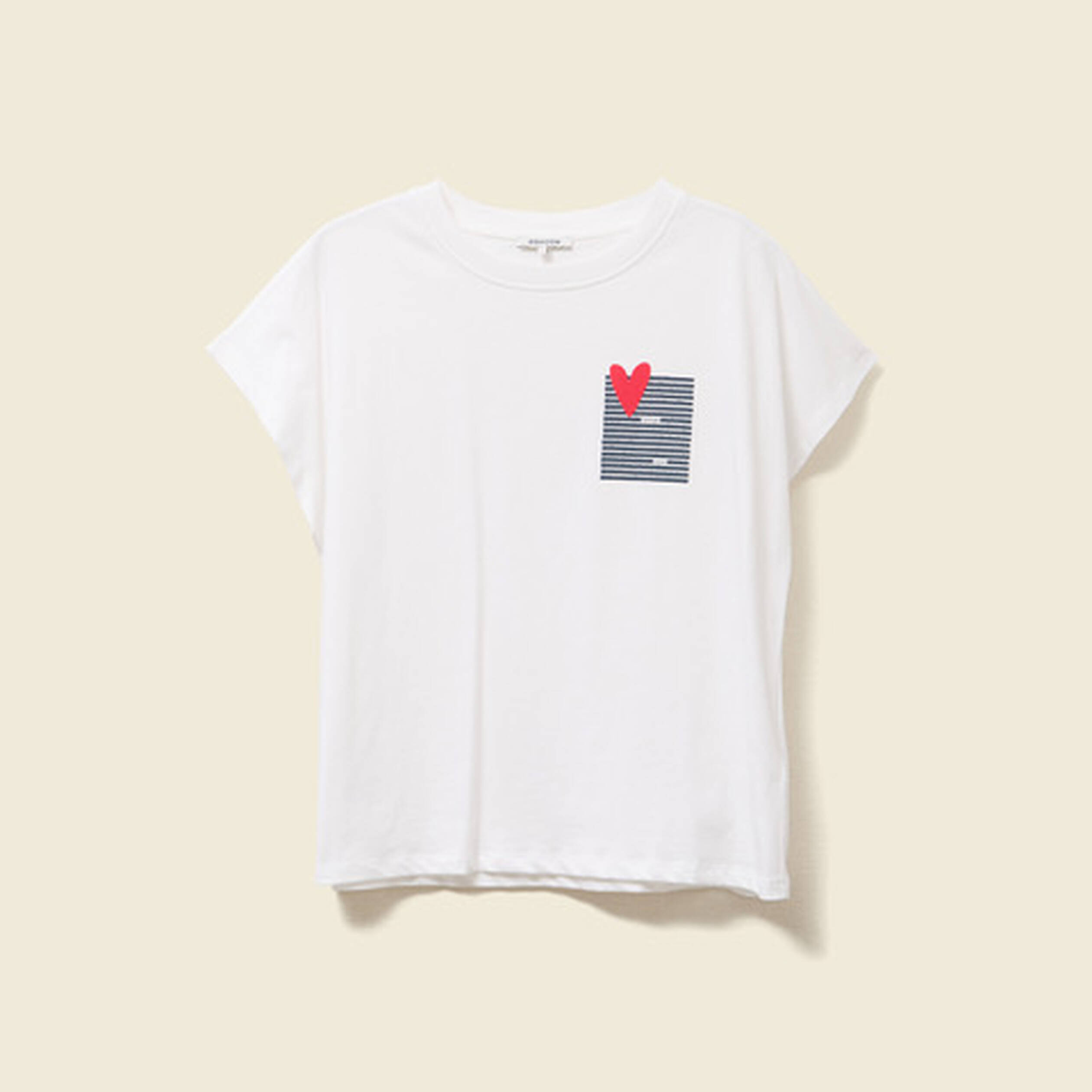 t shirt manches courtes blanc femme T-shirt manches courtes blanc femme