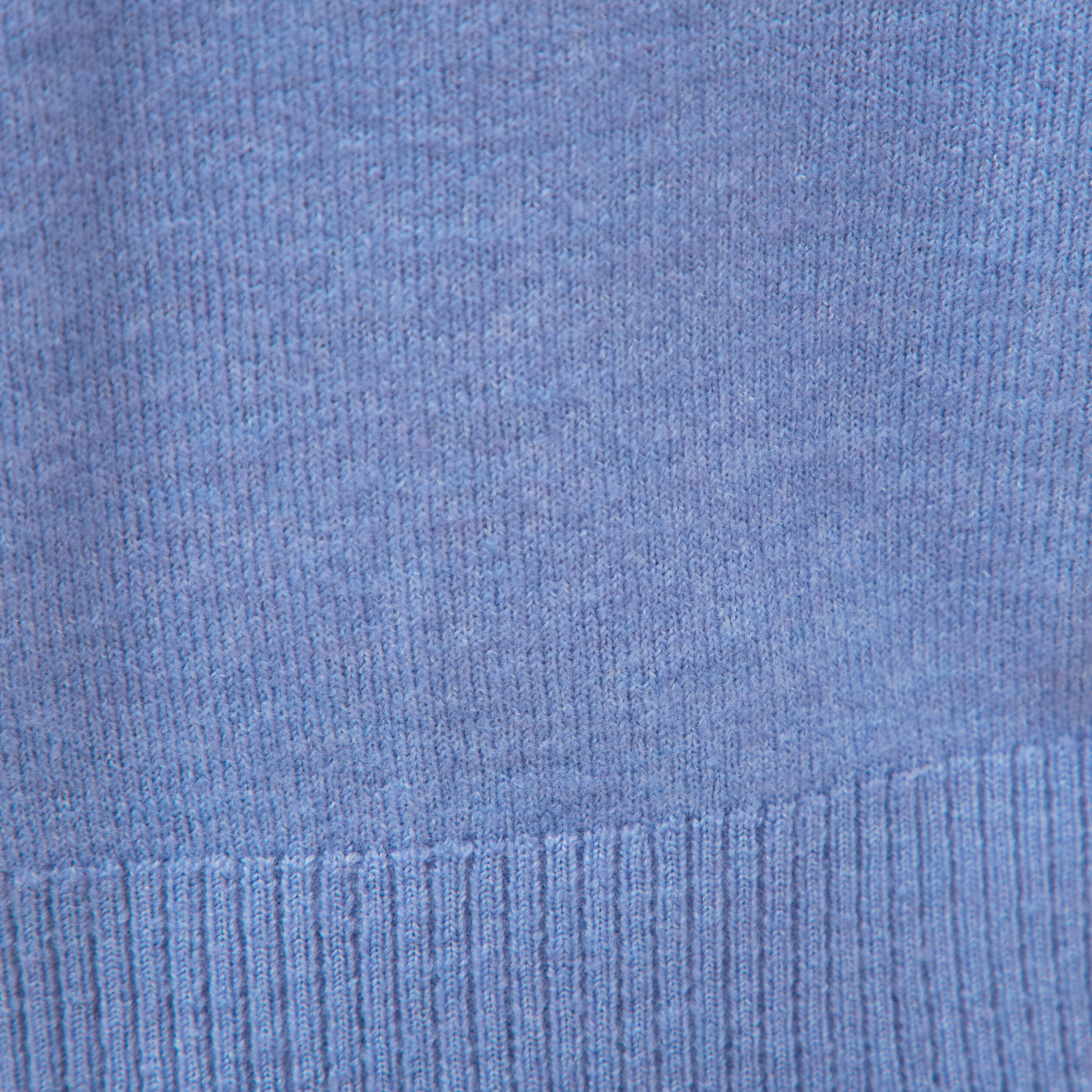 Pull col rond manches longues bleu clair femme