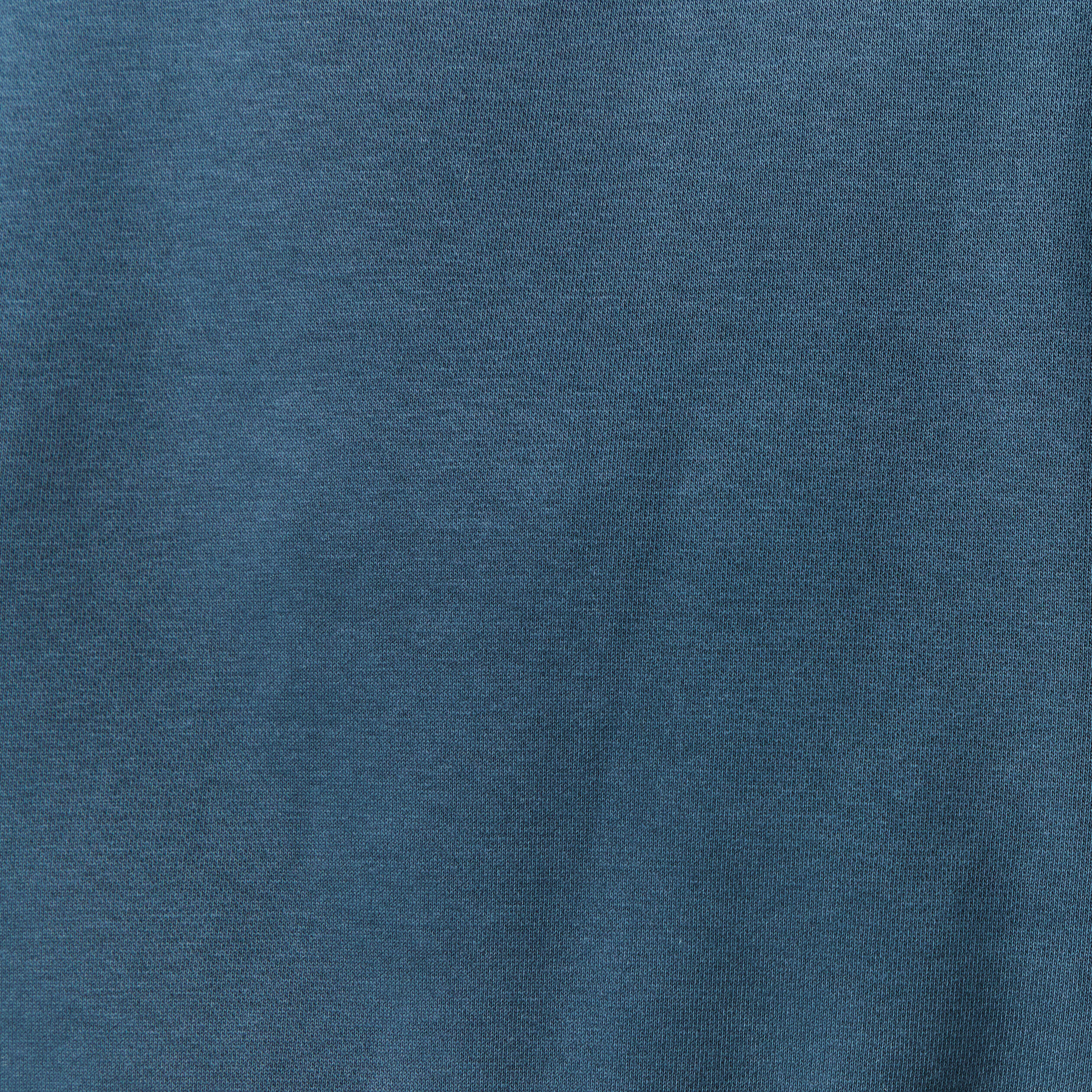 Sweat &agrave; capuche manches longues bleu fonc&eacute; homme
