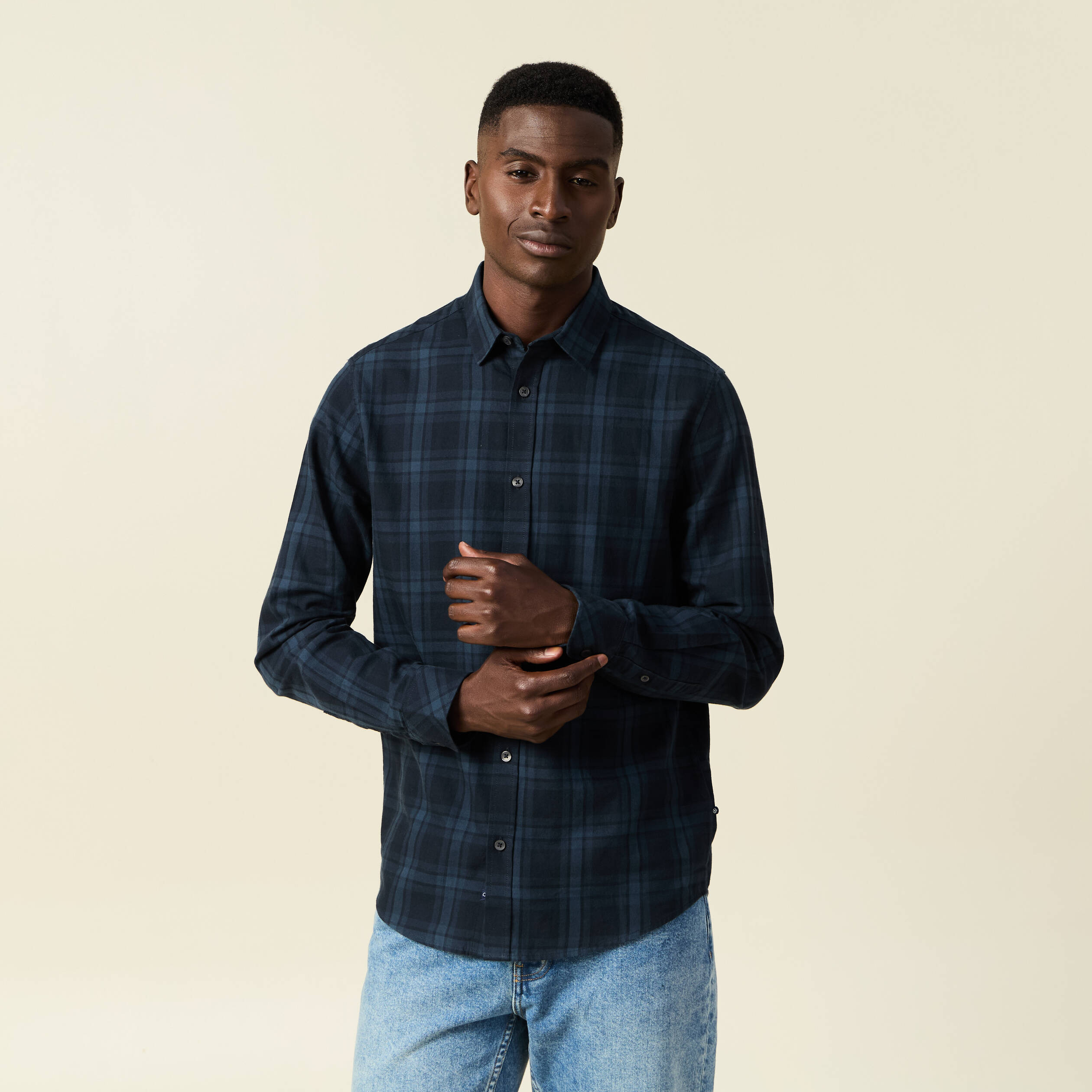 Chemise marine homme online