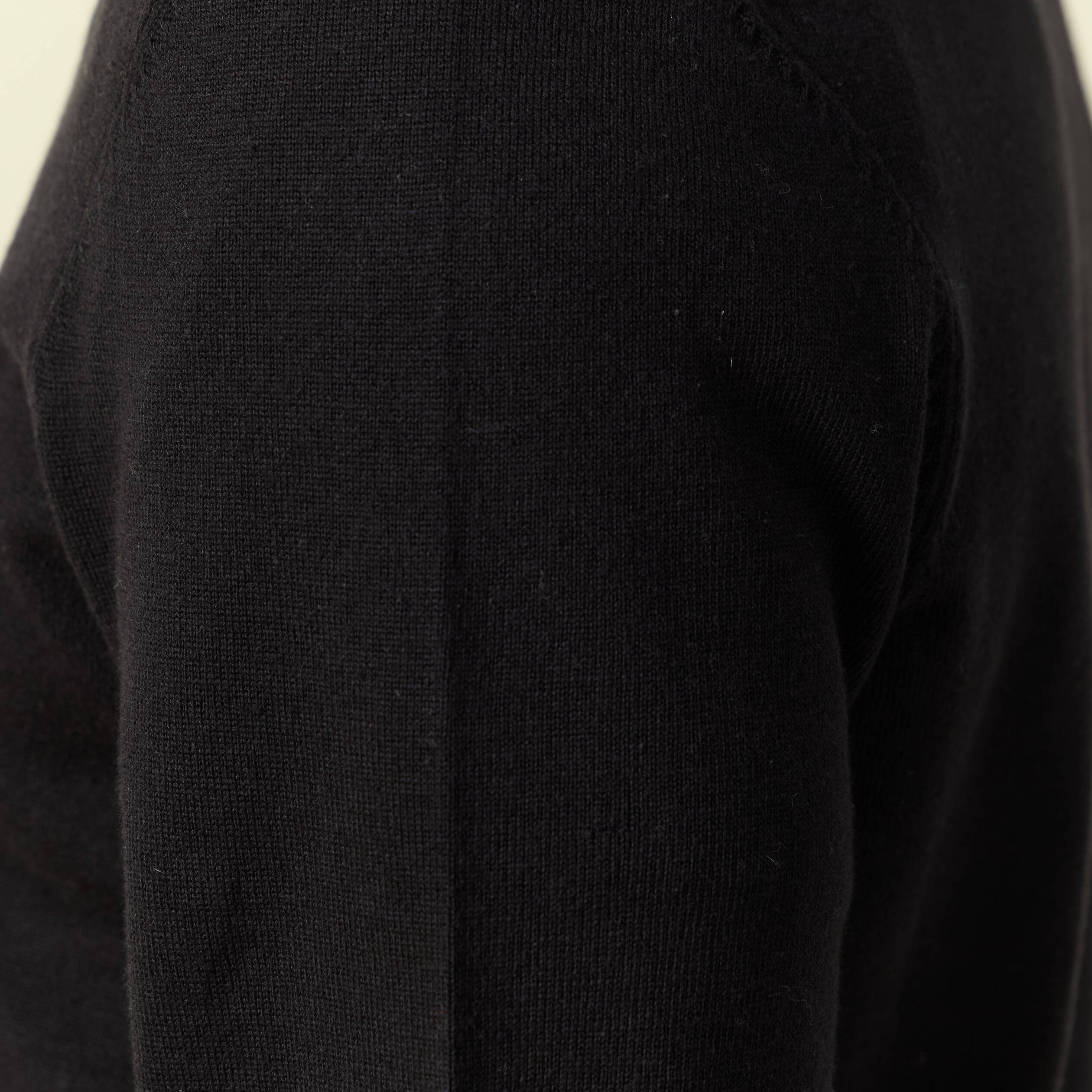 Pull fin col camionneur manches longues noir homme