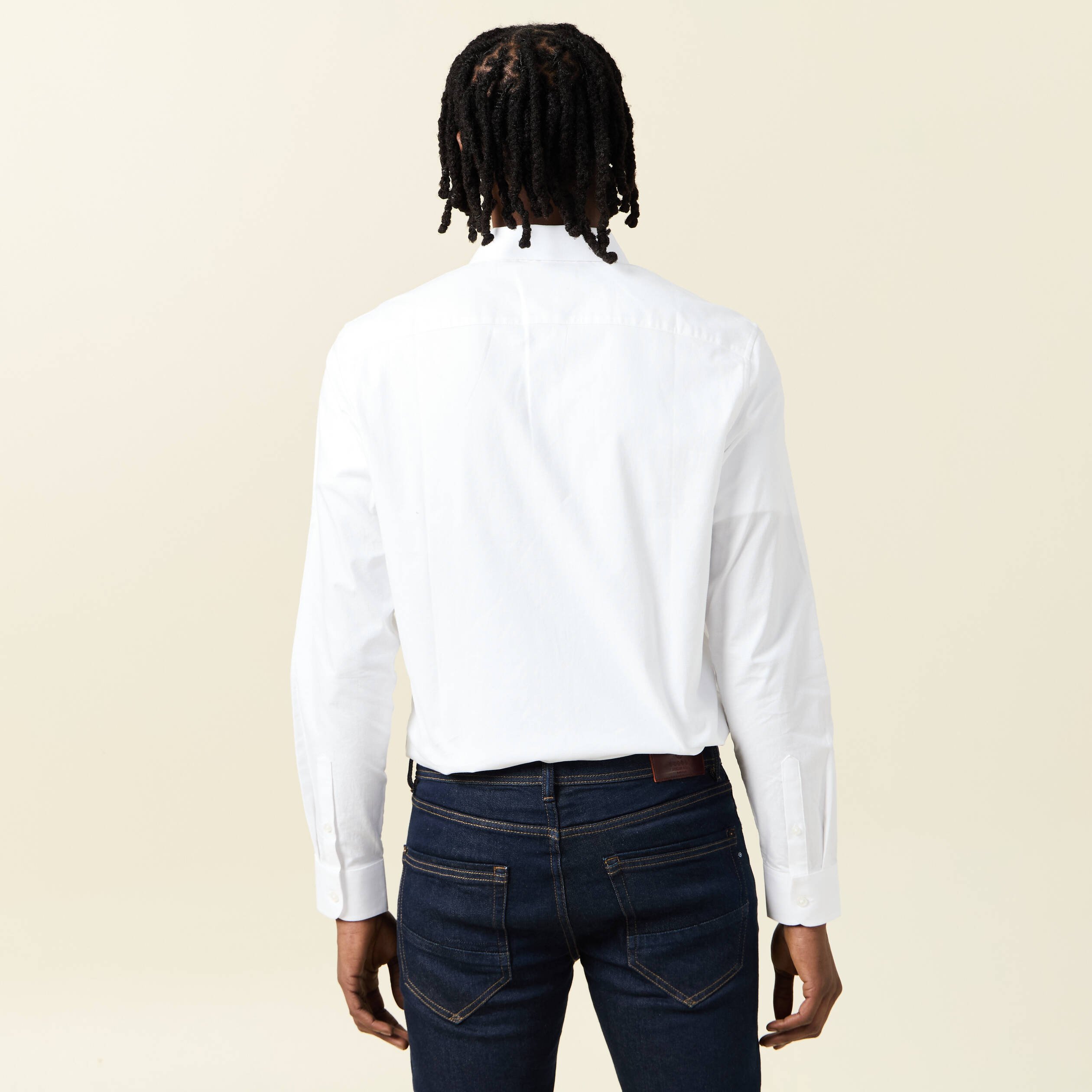 chemise manches longues blanc homme Chemise manches longues blanc homme