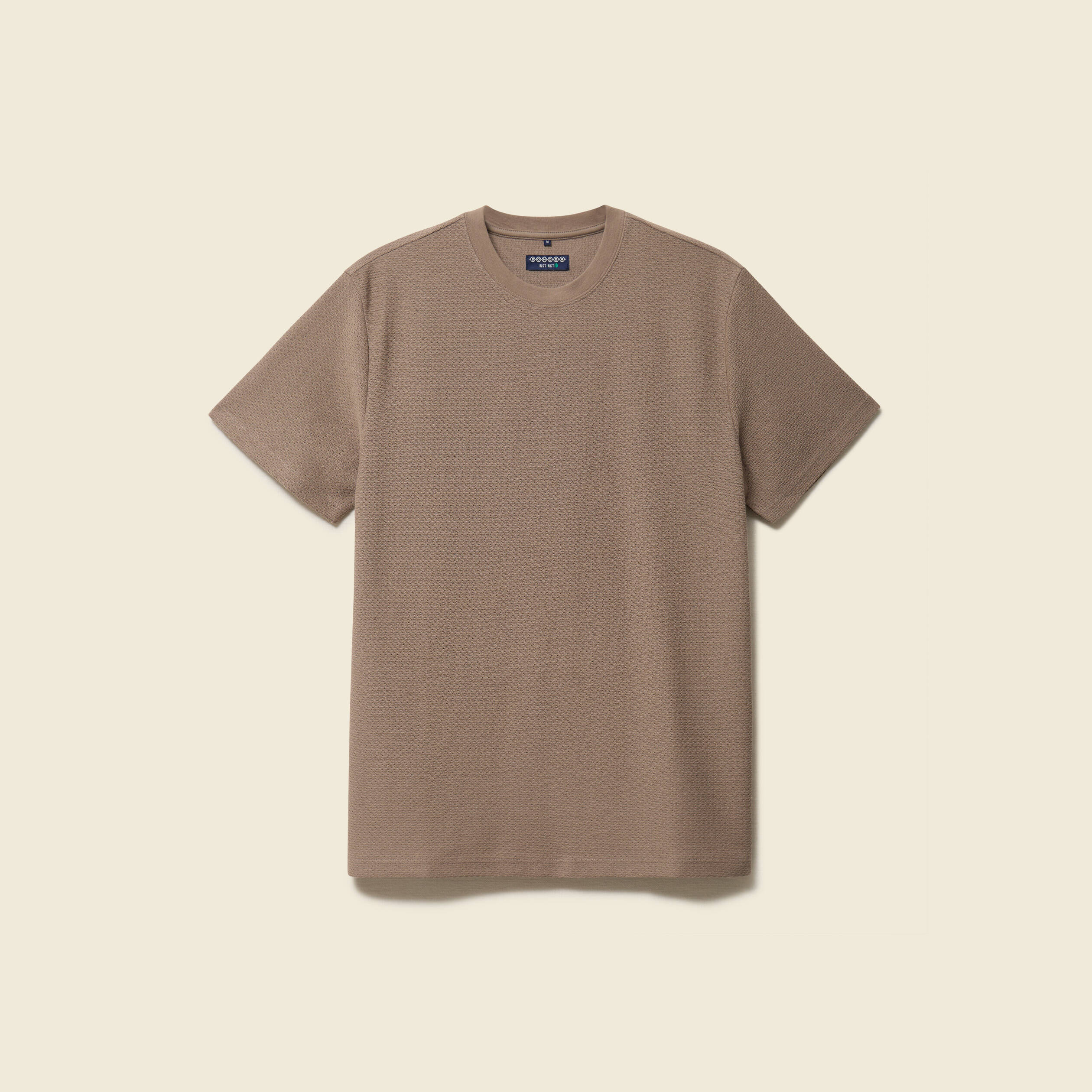 T-shirt manches courtes taupe homme