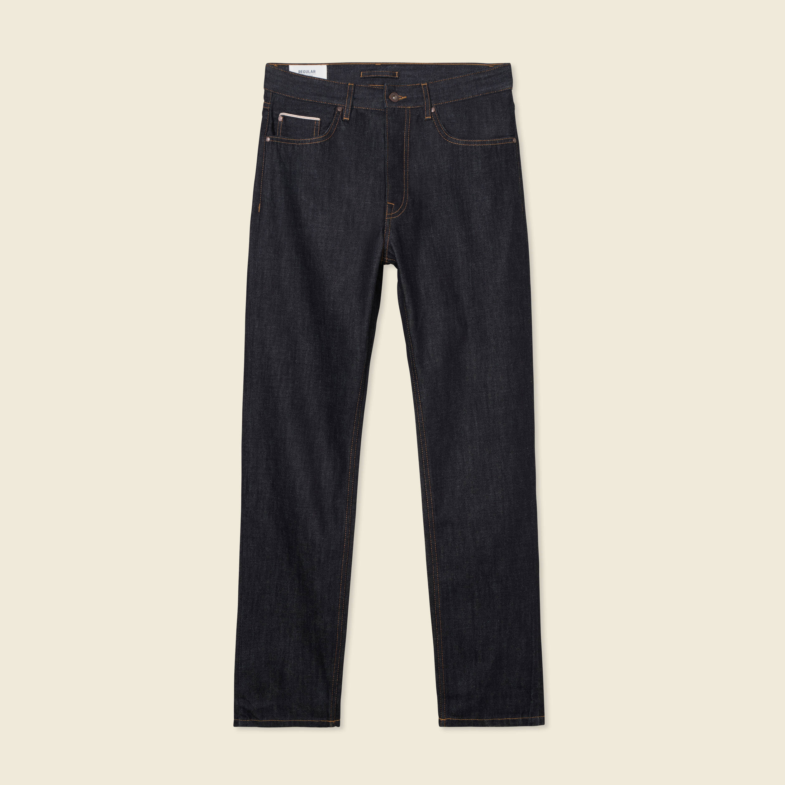 jeans regular 5 poches denim brut clean homme Jeans regular 5 poches denim brut clean homme