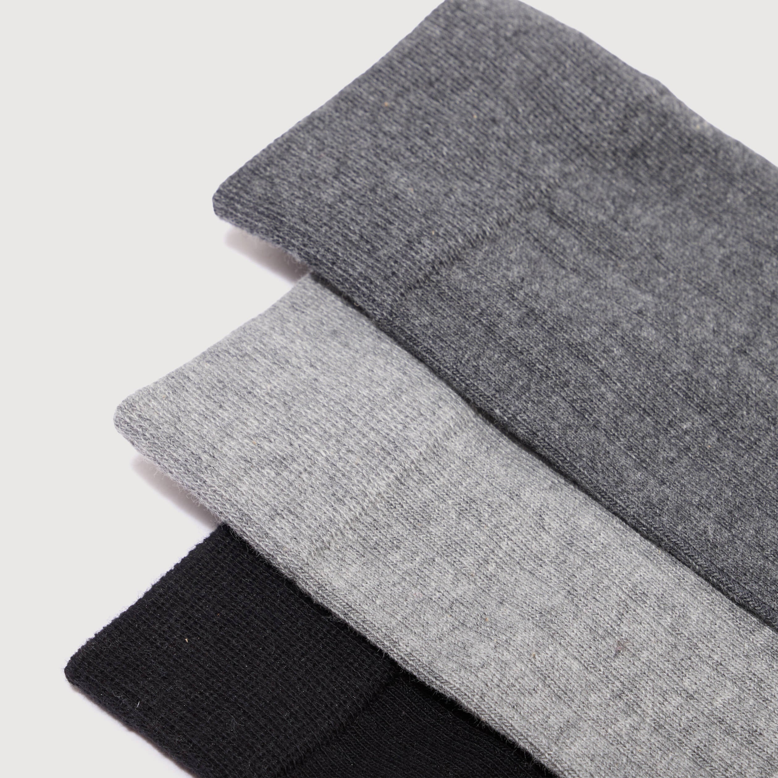 Lot de 5 paires chaussettes hautes gris fonc&eacute; homme