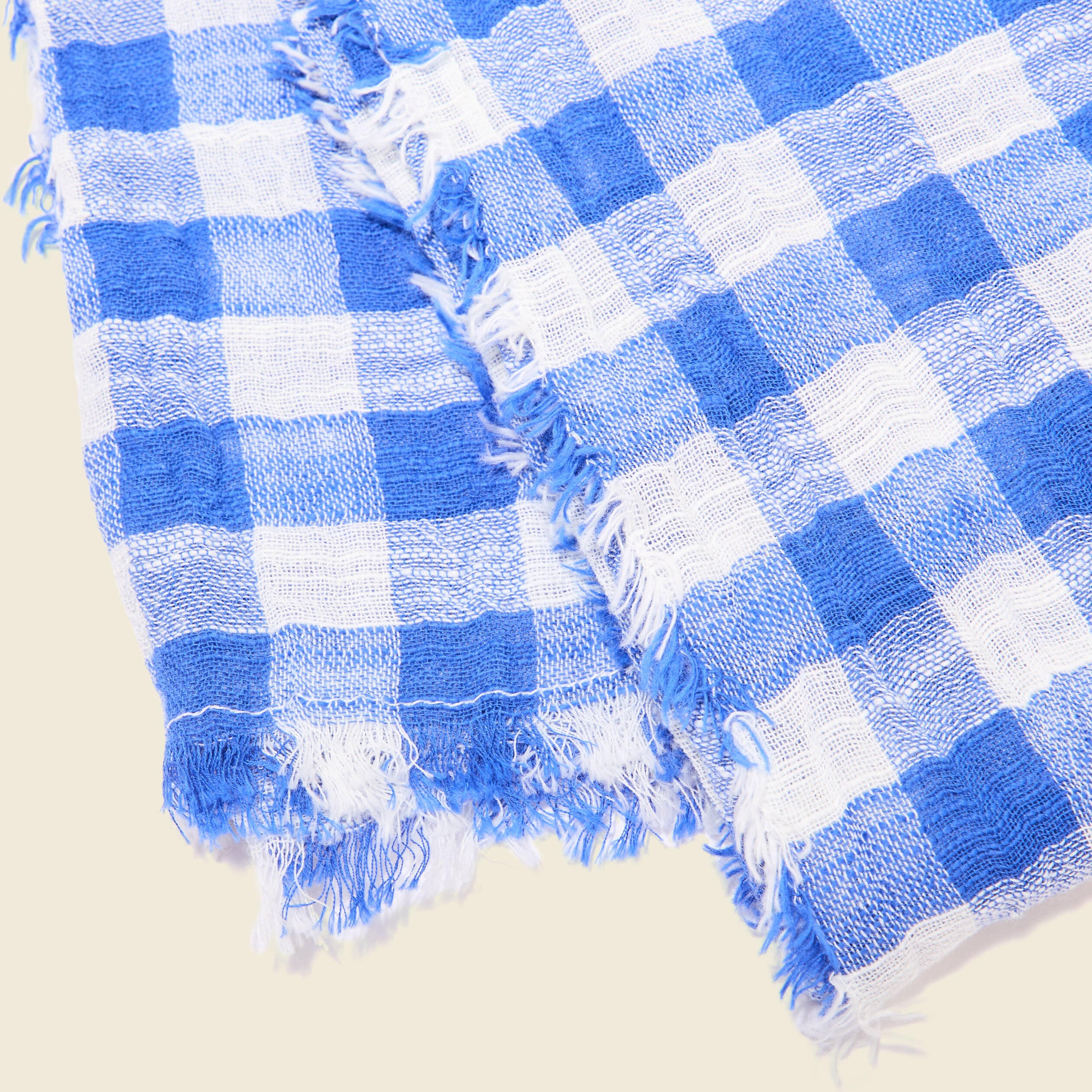 Foulard bleu electrique femme