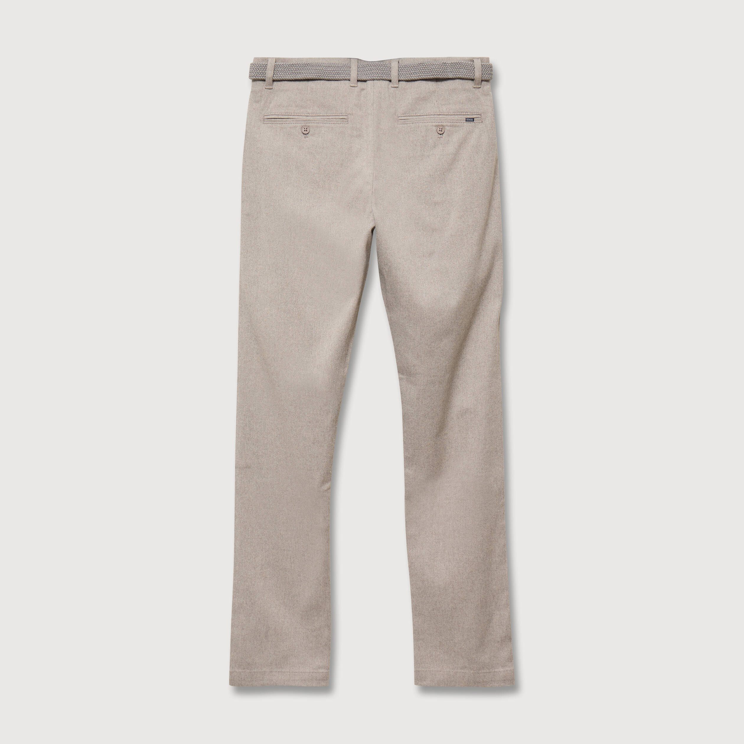 Pantalon chino avec ceinture beige homme