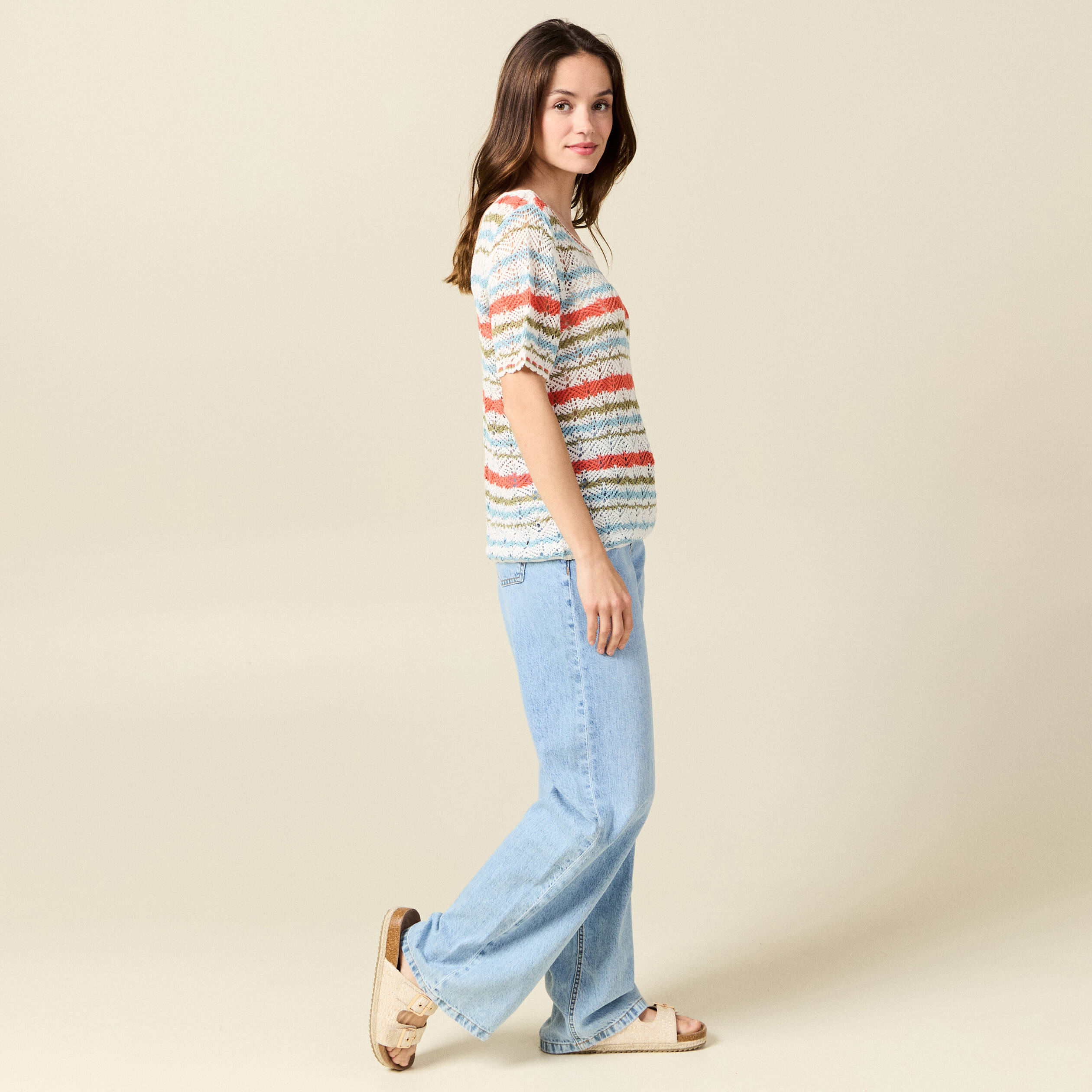 pull manches courtes violet clair femme Pull manches courtes violet clair femme