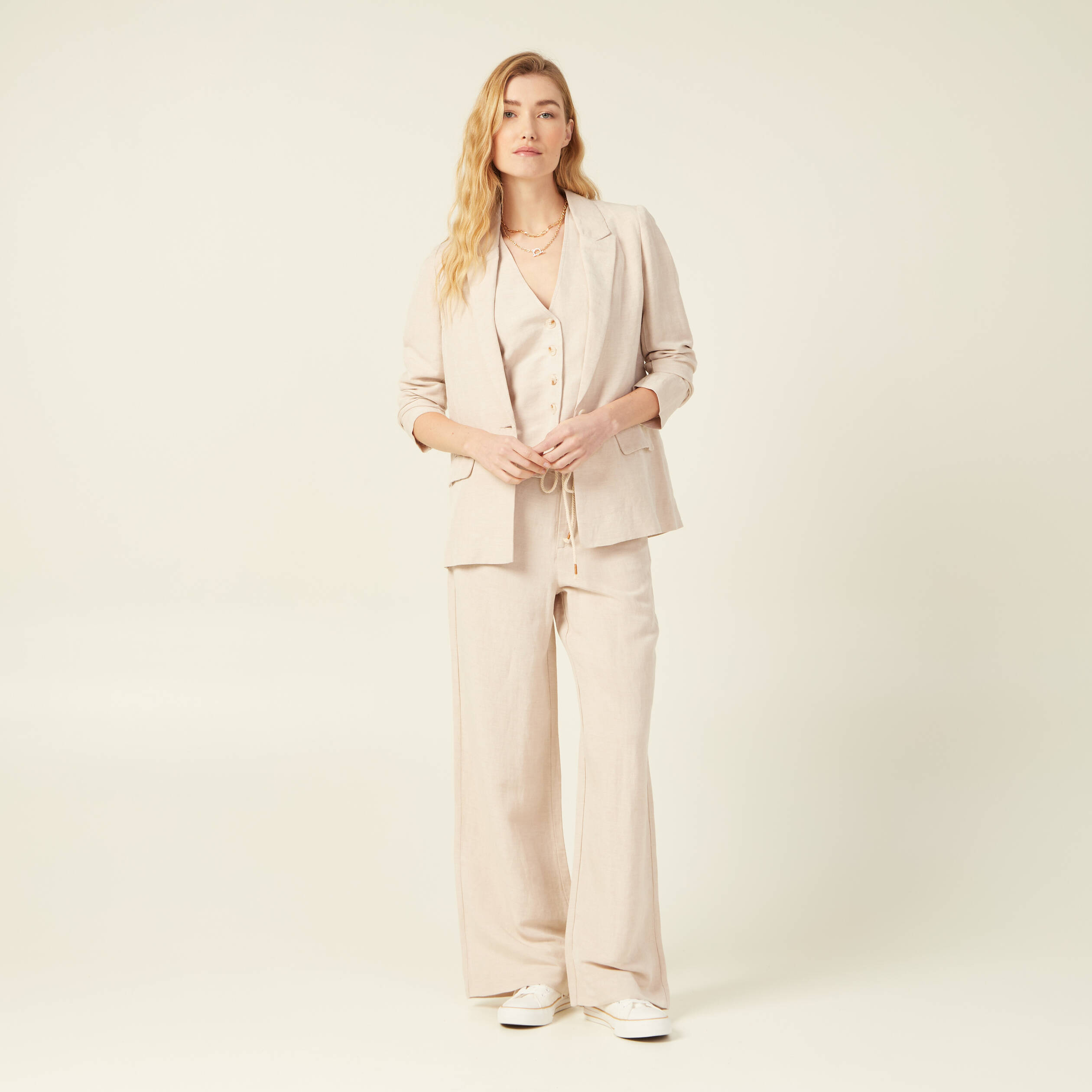 Veste avec broches【Déméter】feminine Tailleur Femme Ensemble 2 Pièces Femme - Blazer + Jupe