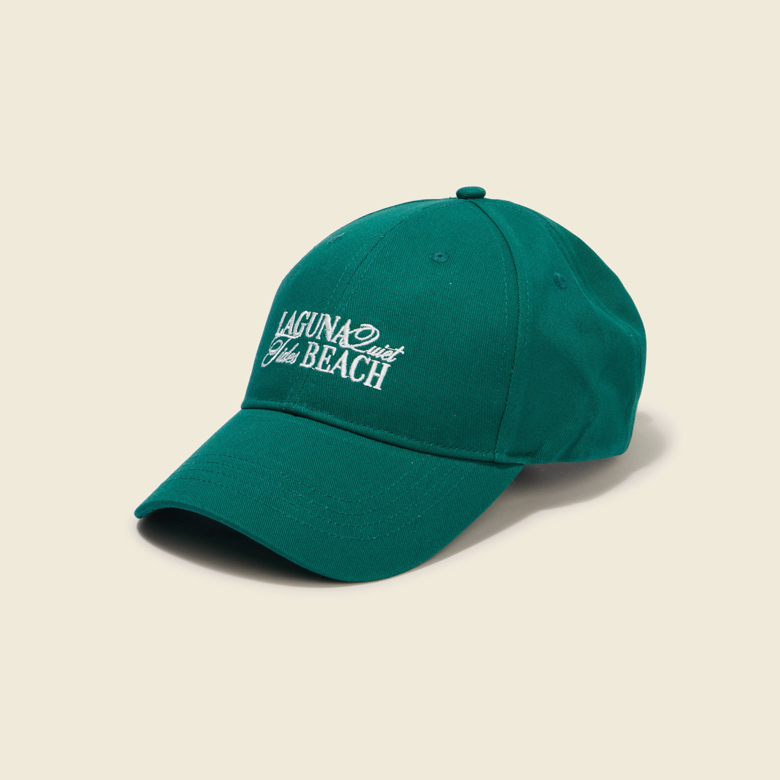 Casquette en coton vert &eacute;meraude homme