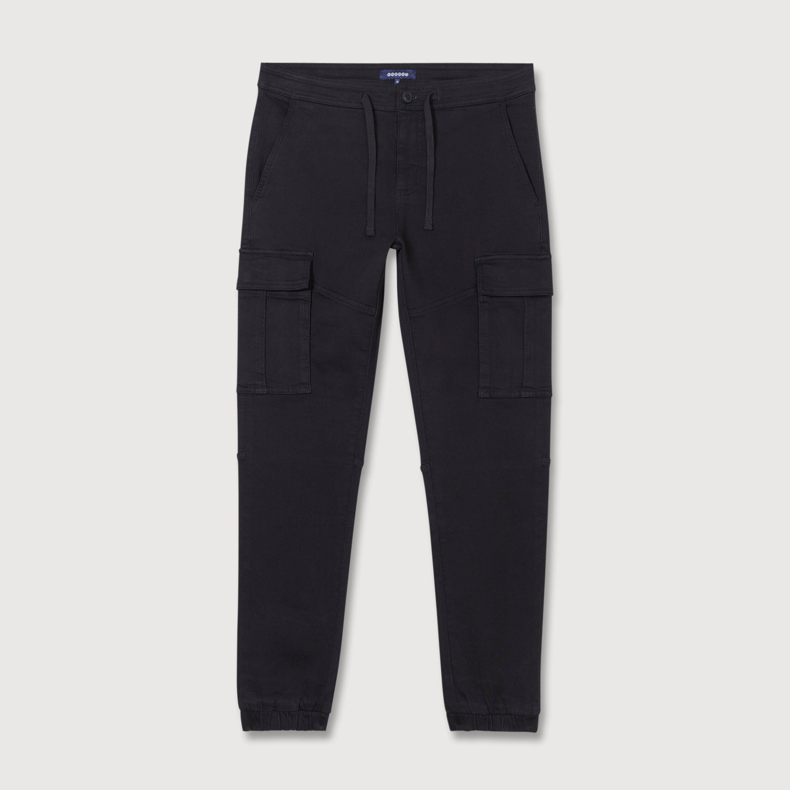 Pantalon battle bas resserr&eacute; noir homme