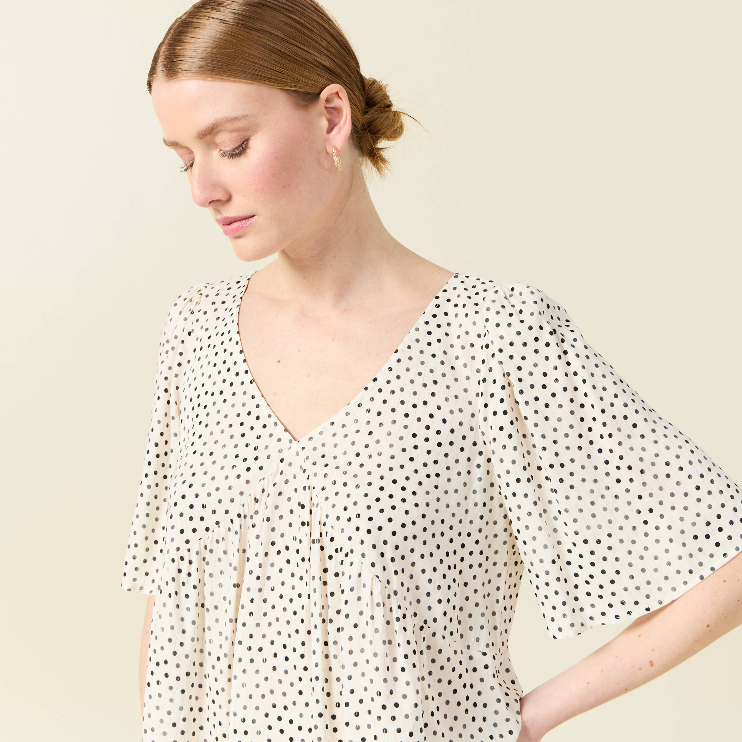 blouse manches courtes blanc femme Blouse manches courtes blanc femme