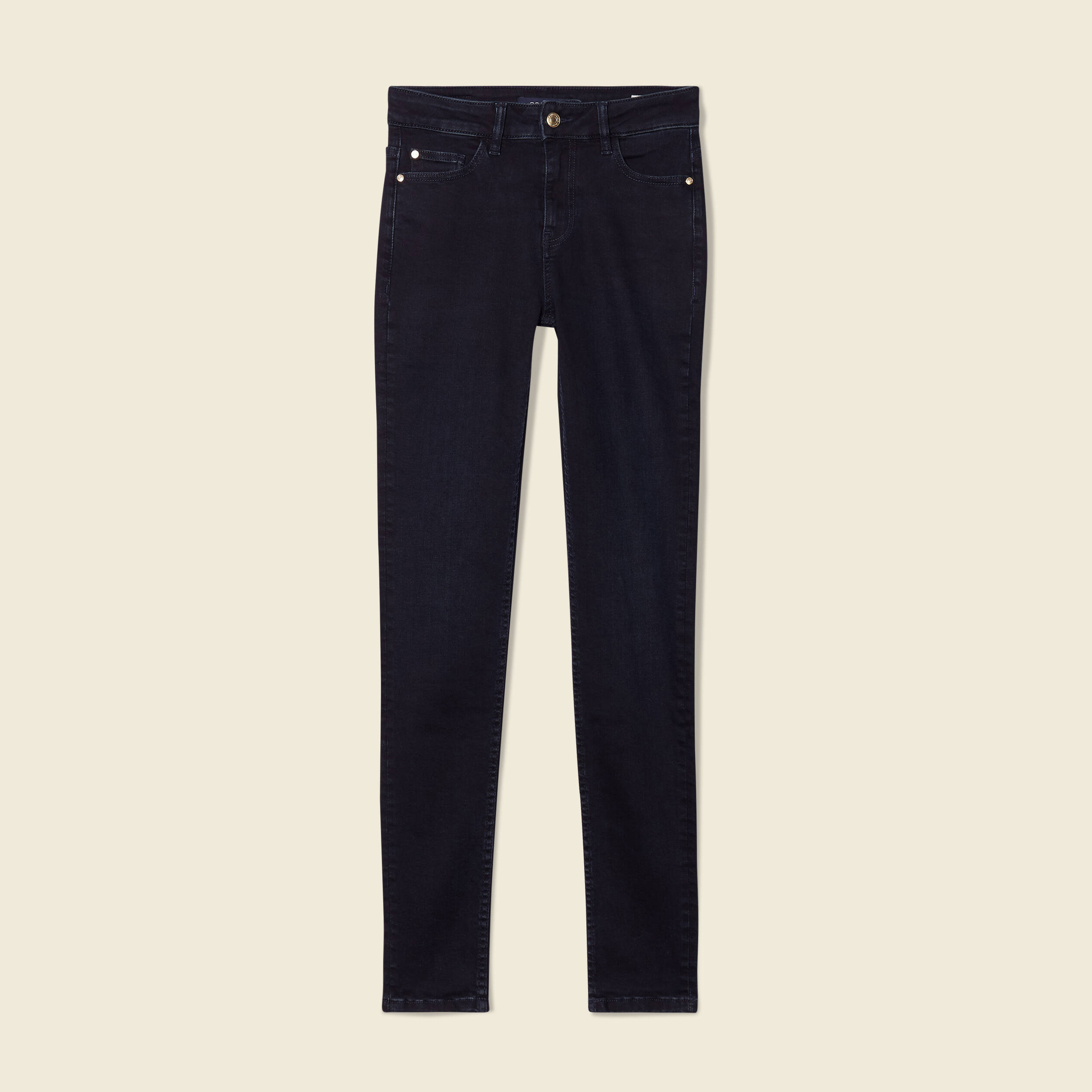 jeans skinny taille haute denim blue black femme Jeans skinny taille haute denim blue black femme