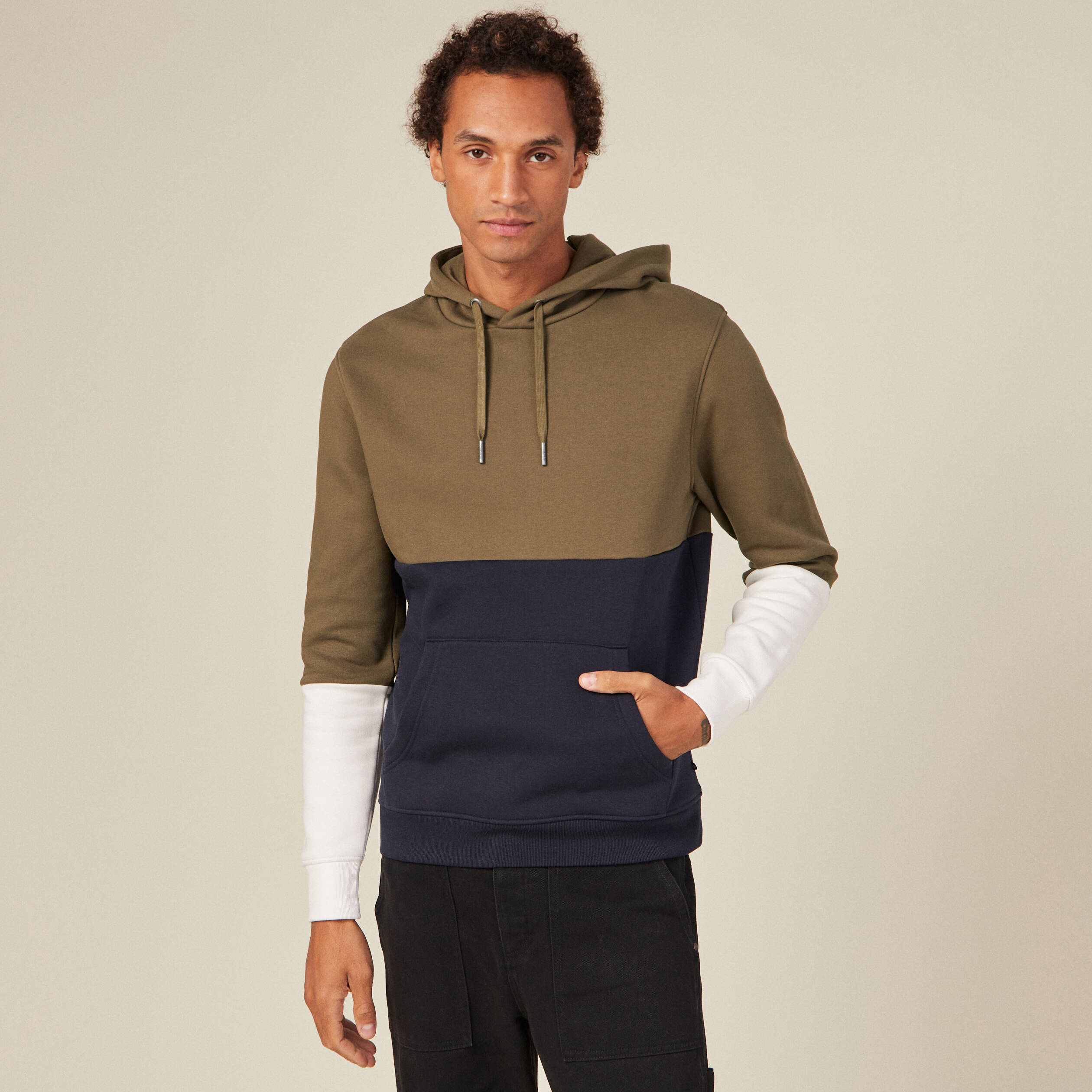 sweat a capuche taupe homme Sweat à capuche taupe homme