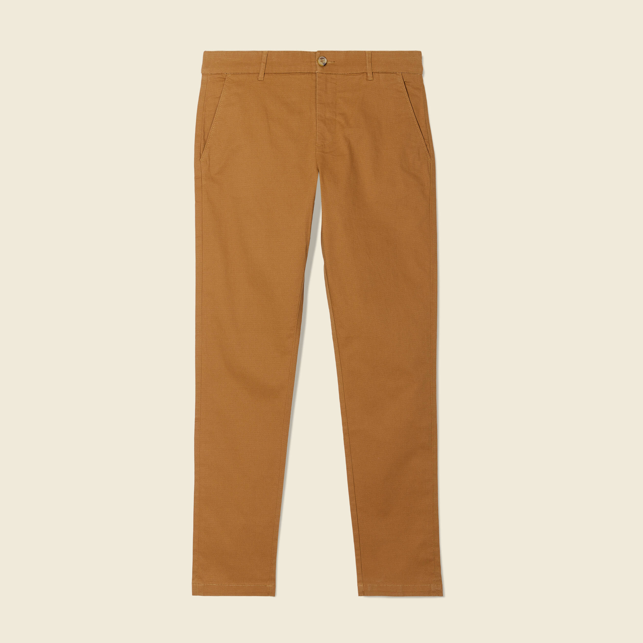 pantalon slim instinct chino marron homme Pantalon slim Instinct chino marron homme