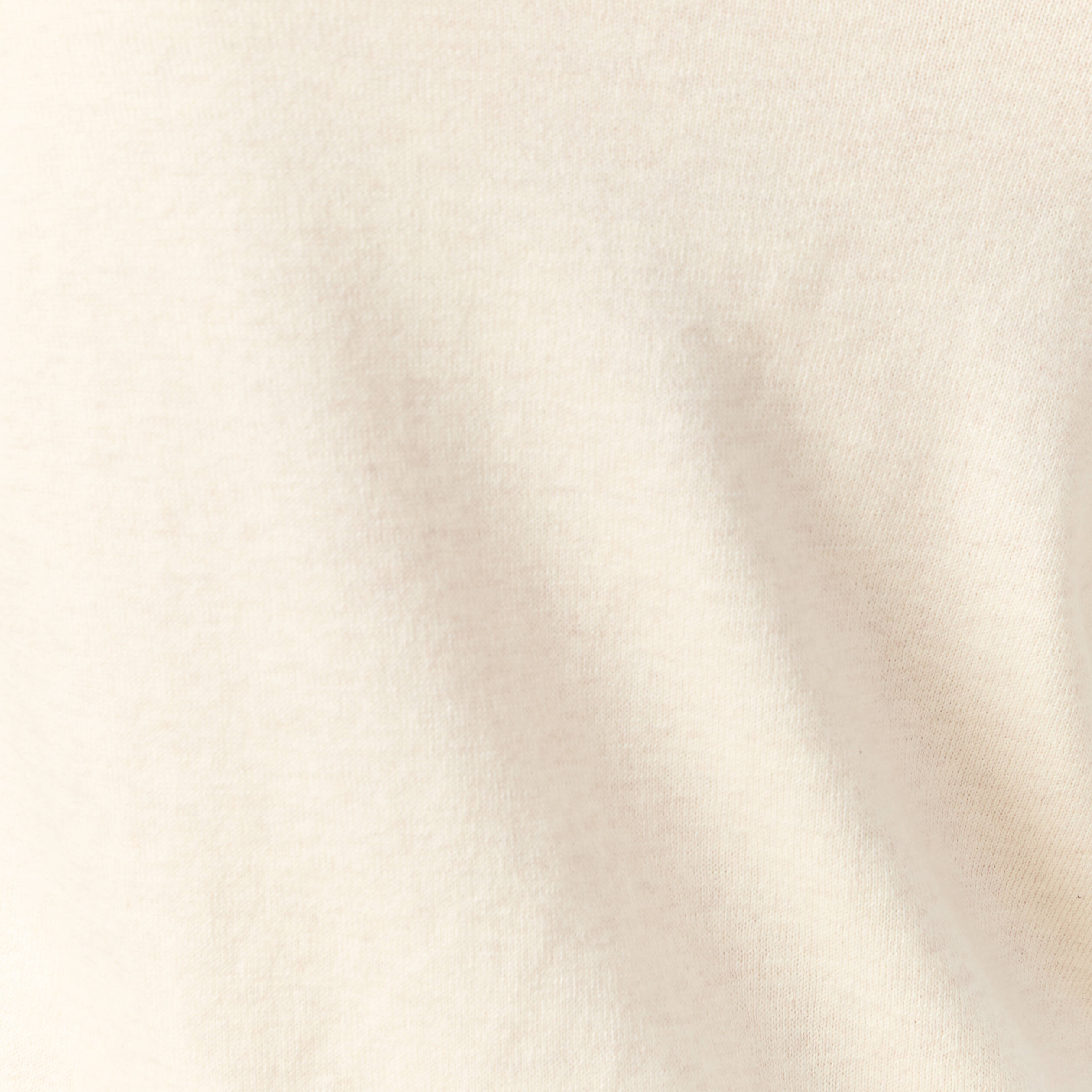 Pull col v manches longues en coton creme femme