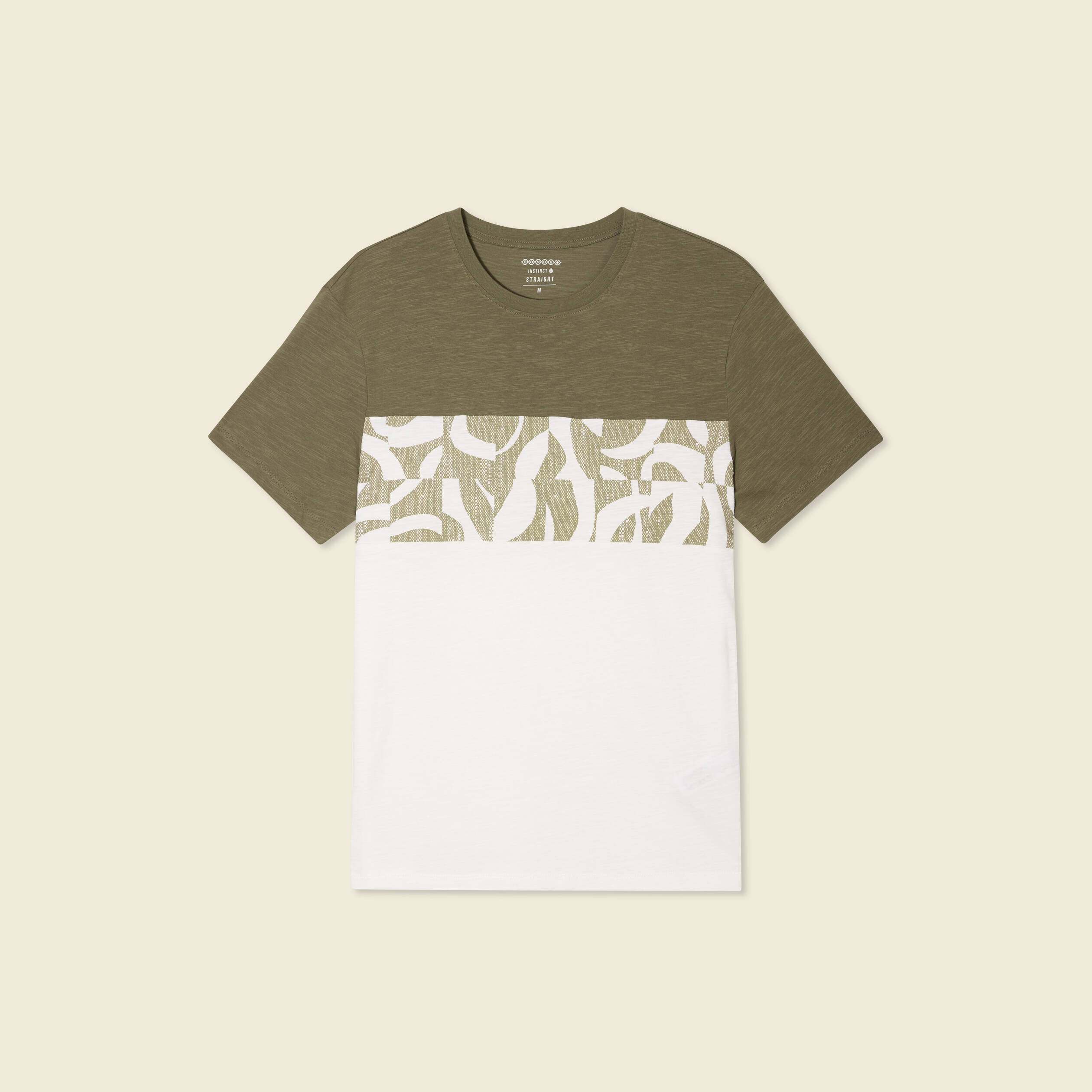 t shirt manches courtes vert kaki homme T-shirt manches courtes vert kaki homme