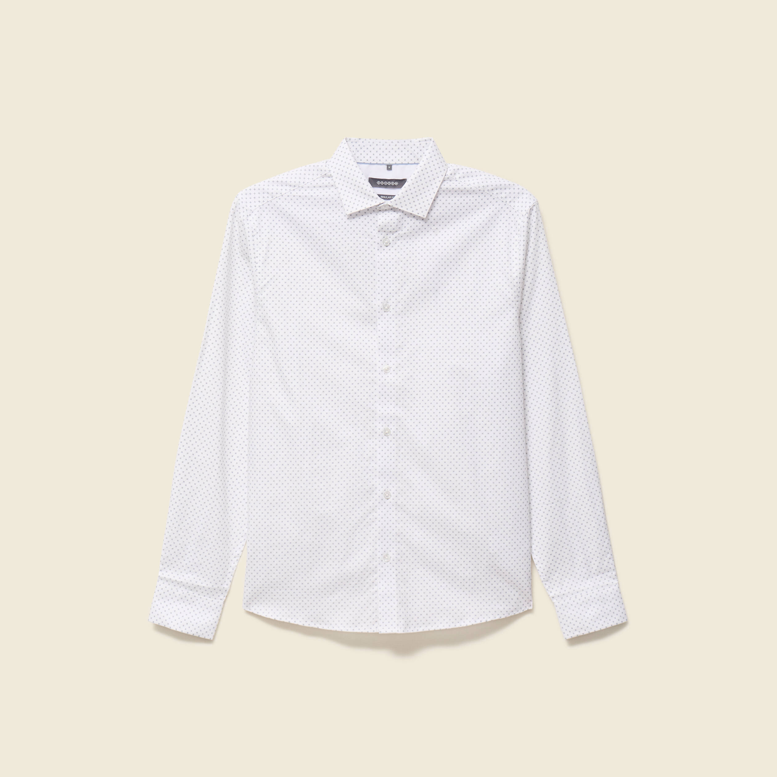 Chemise manches longues blanc homme