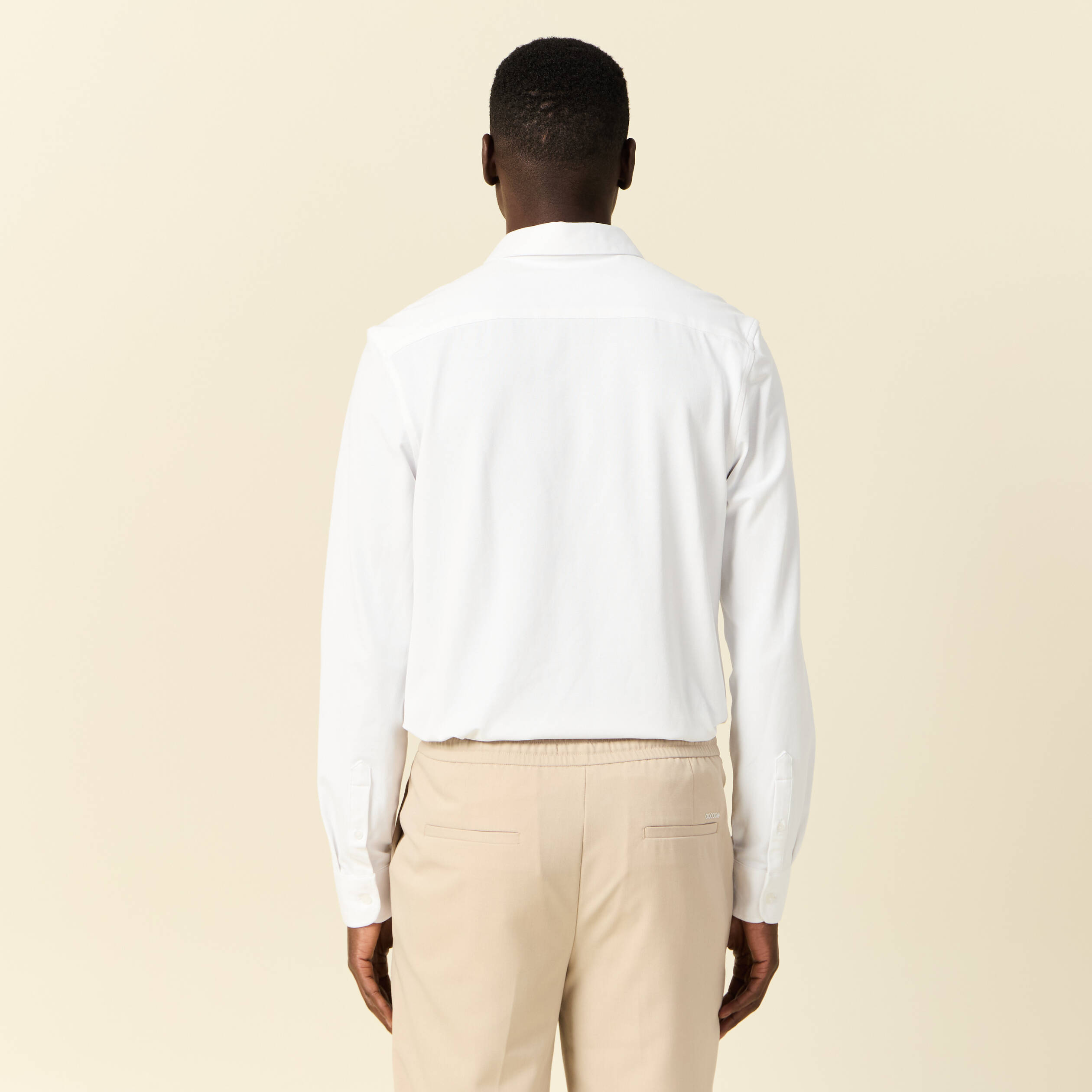 Chemise manches longues blanc homme