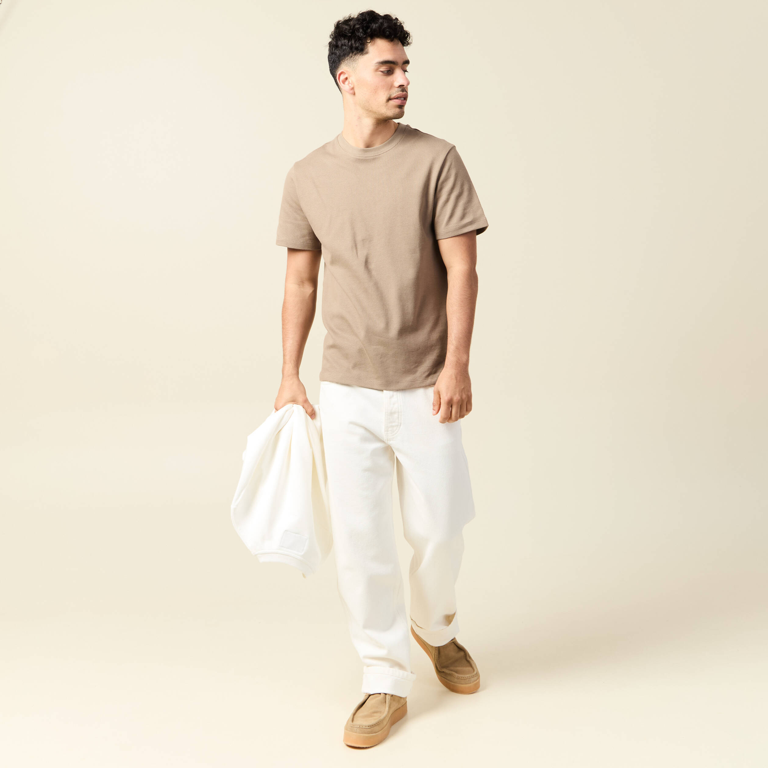 T-shirt manches courtes sable homme
