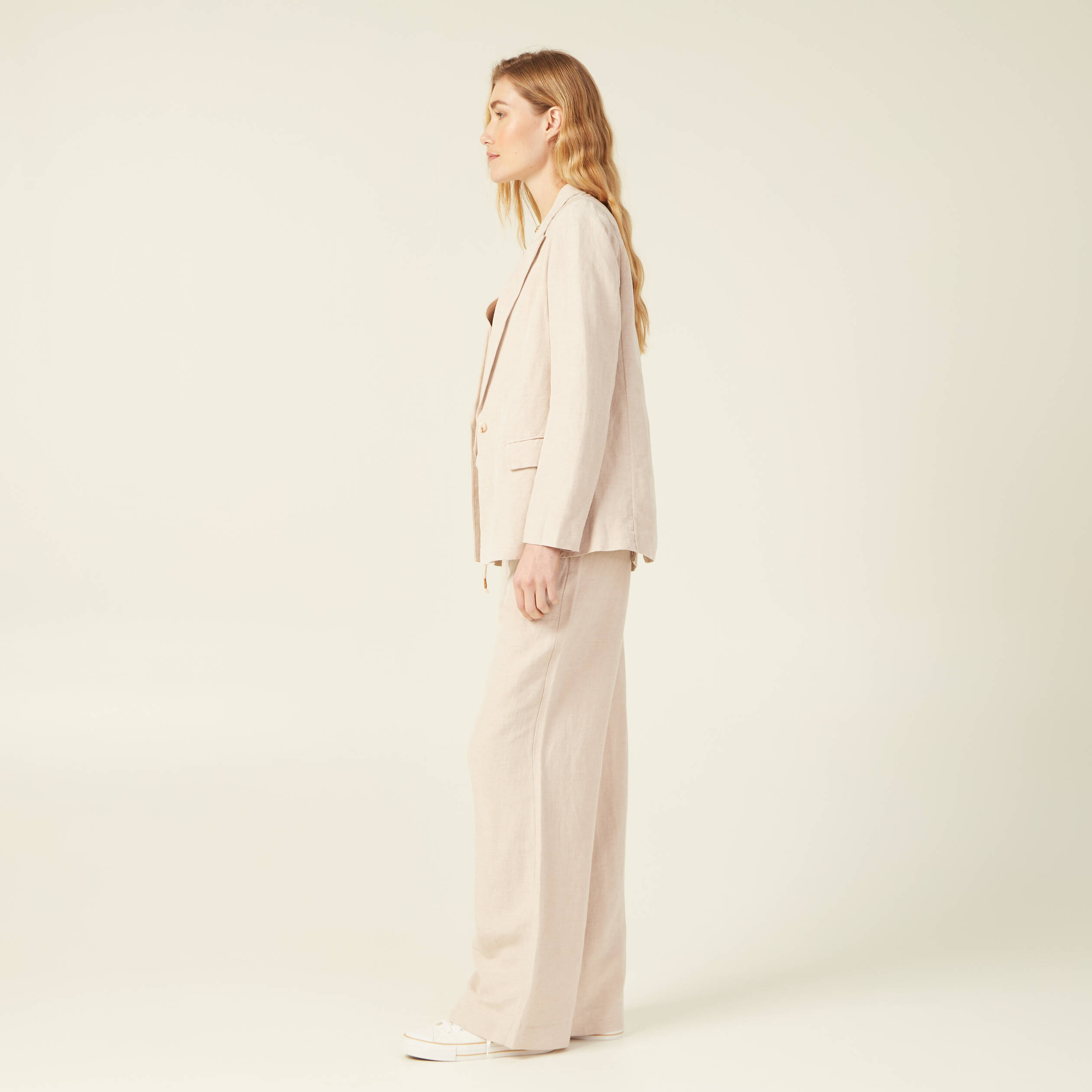 Veste ajust&eacute;e manches longues doublure sable femme