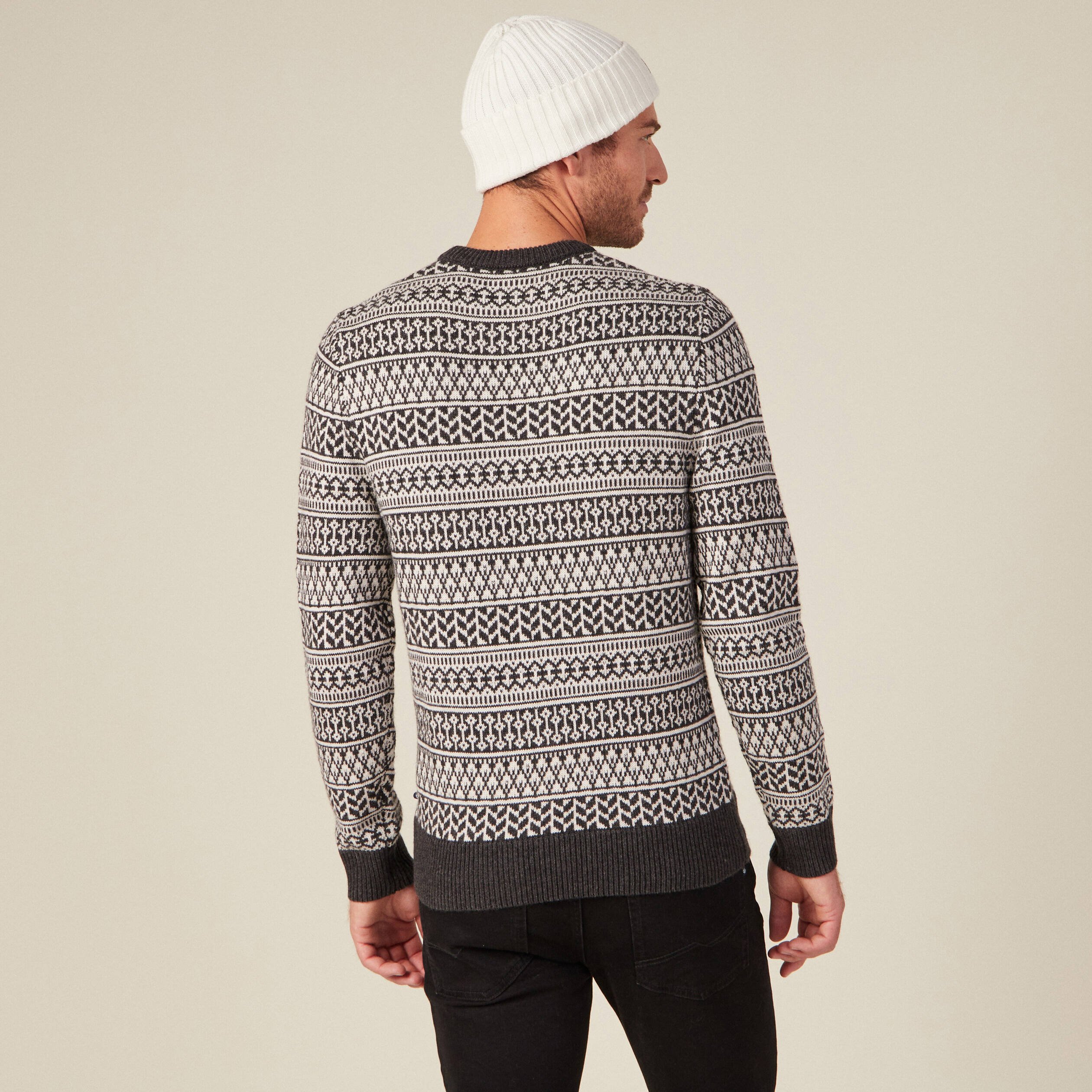 pull manches longues ecru homme Pull manches longues ecru homme