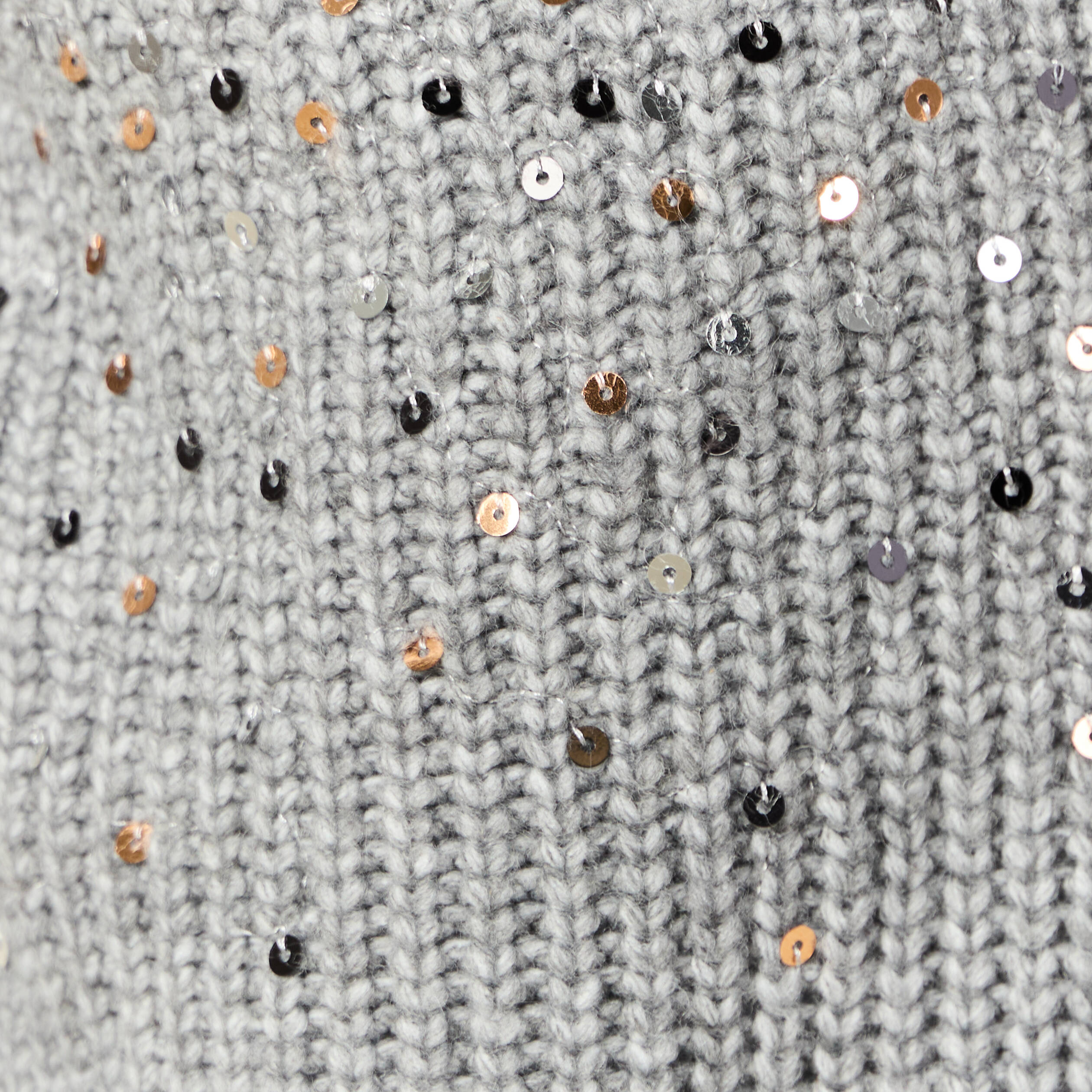 gilet boutonne a sequins gris femme Gilet boutonné à sequins gris femme
