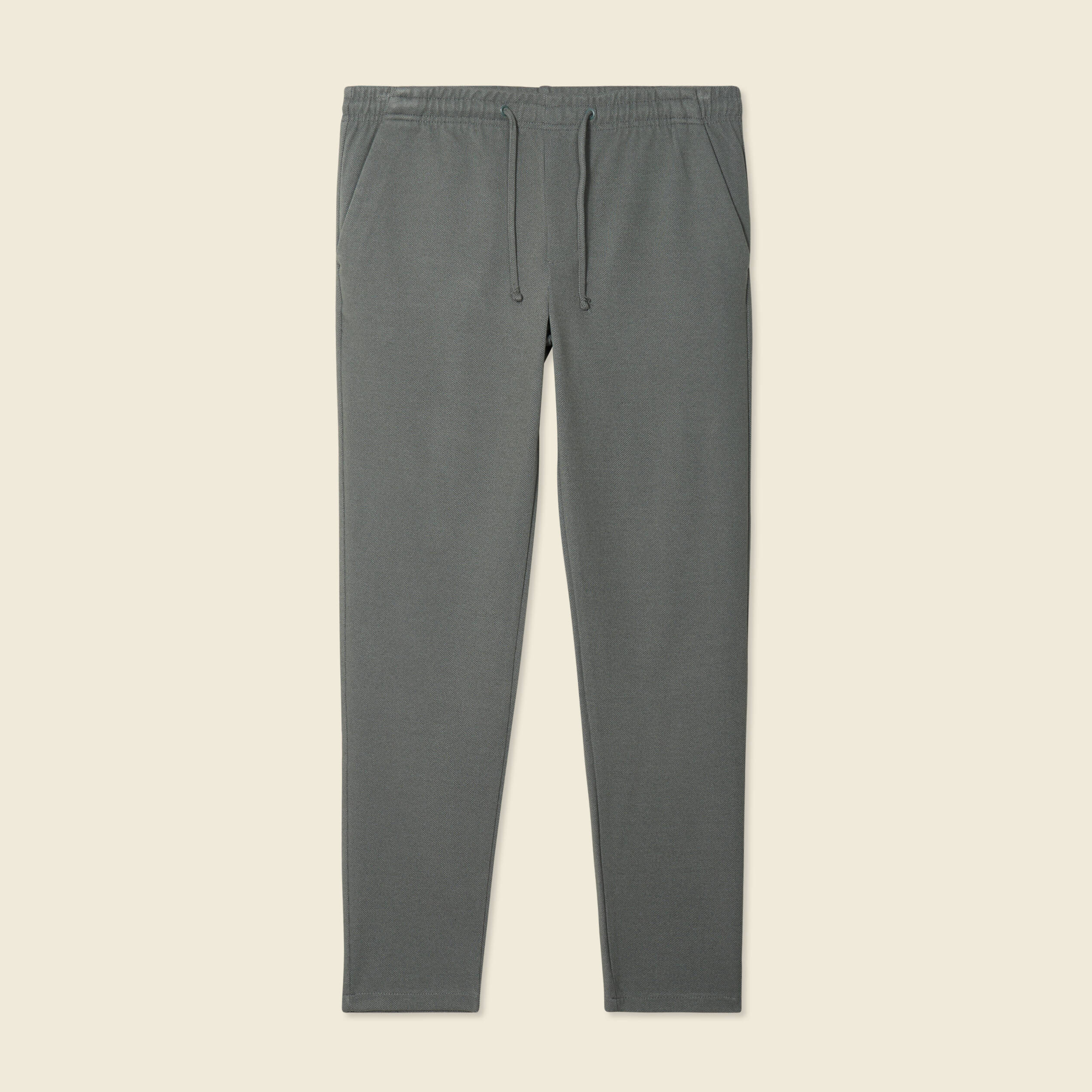 Pantalon chino jogger vert kaki homme
