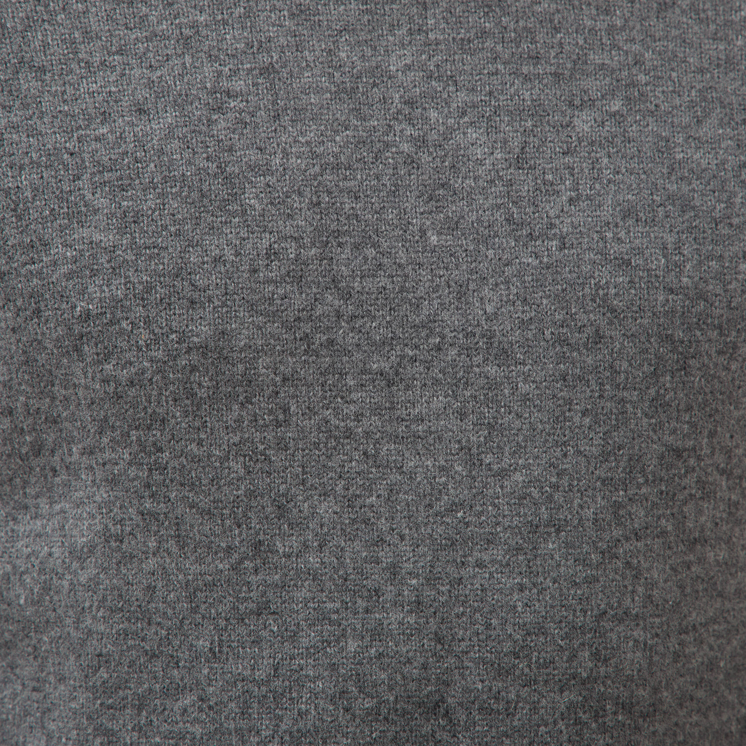Pull droit col rond manches longues gris fonc&eacute; homme