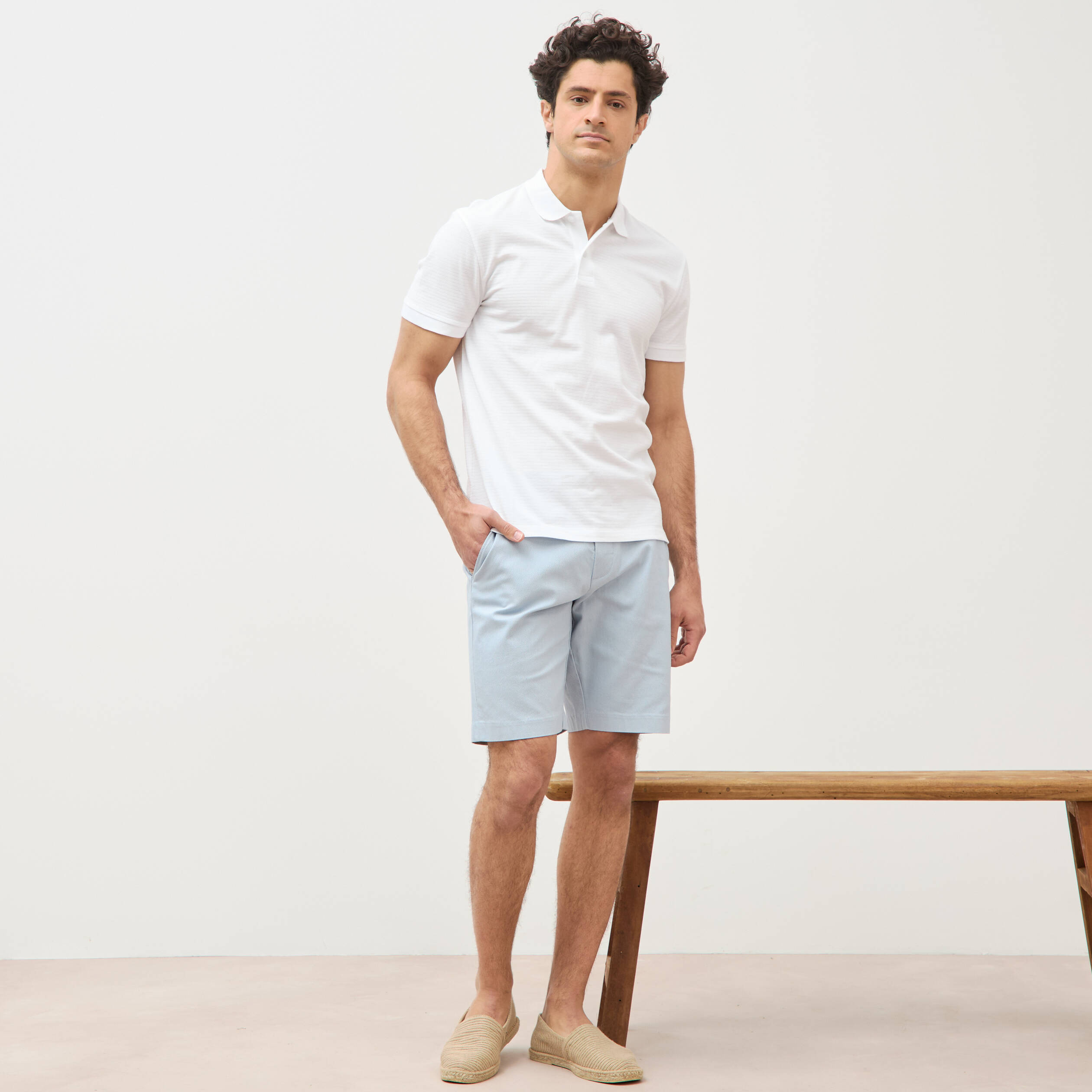 Bermuda bleu ciel homme
