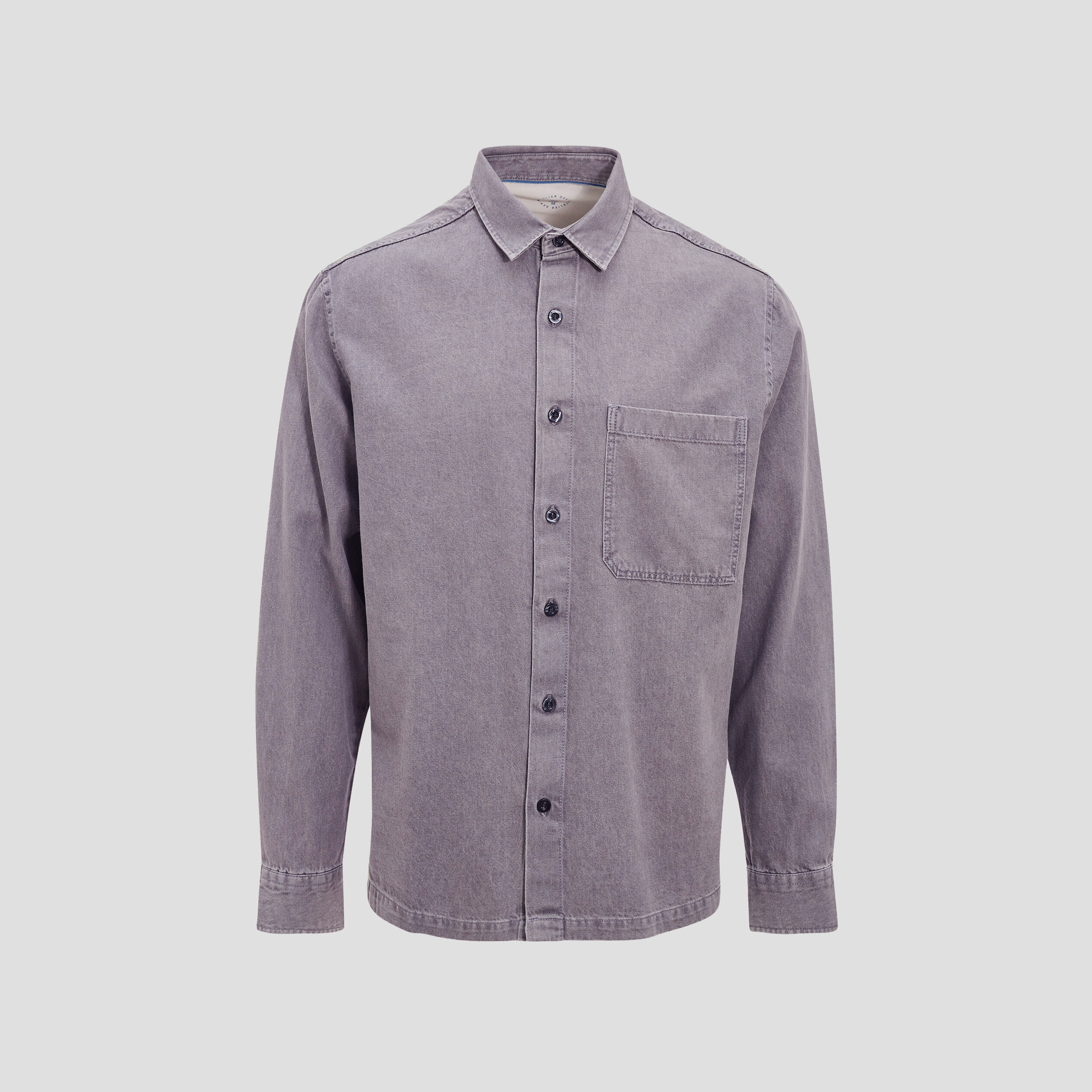 surchemise manches longues denim gris homme Surchemise manches longues denim gris homme