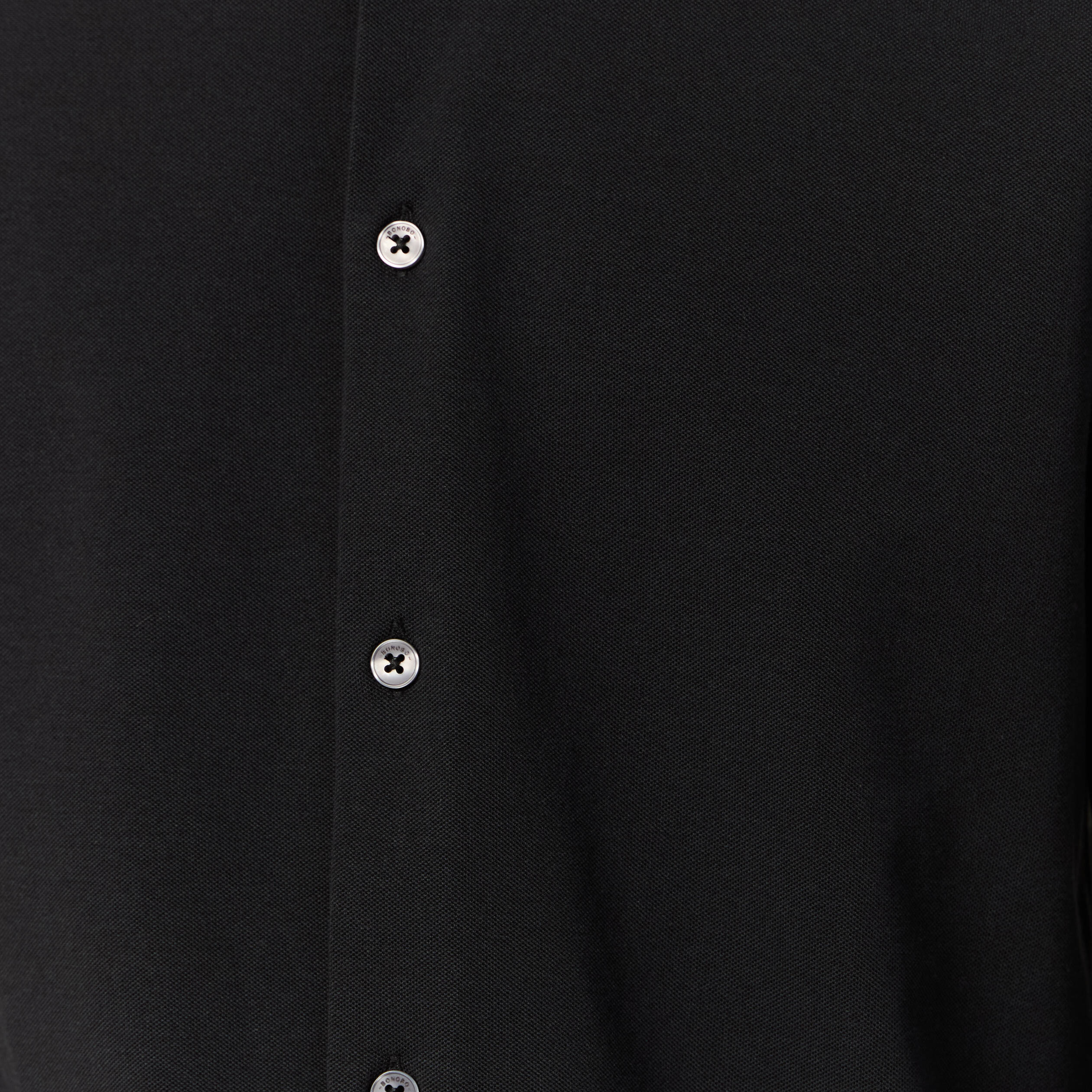 Chemise manches longues noir homme