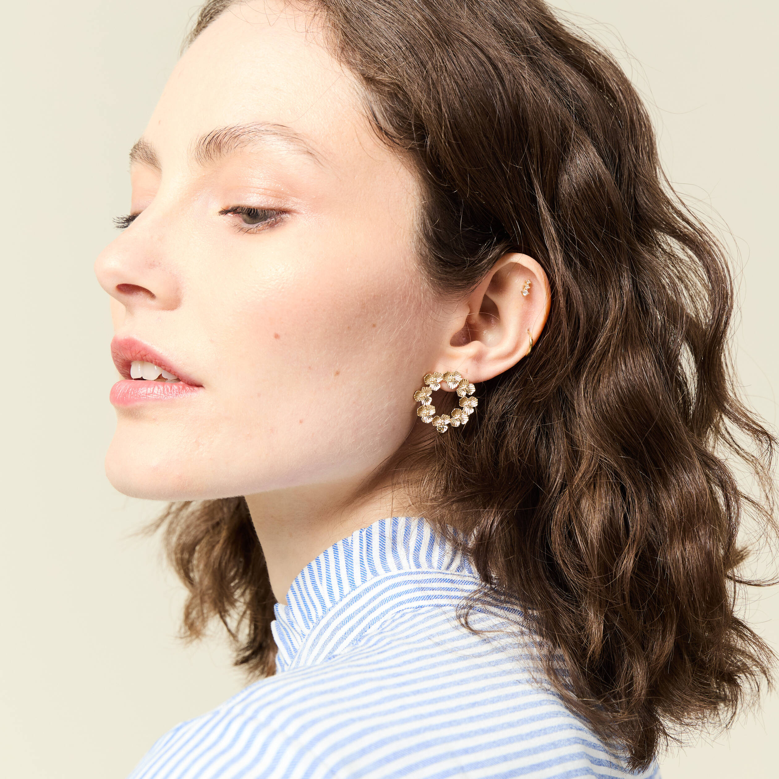 boucles doreilles clous couleur or femme Boucles d'oreilles clous couleur or femme