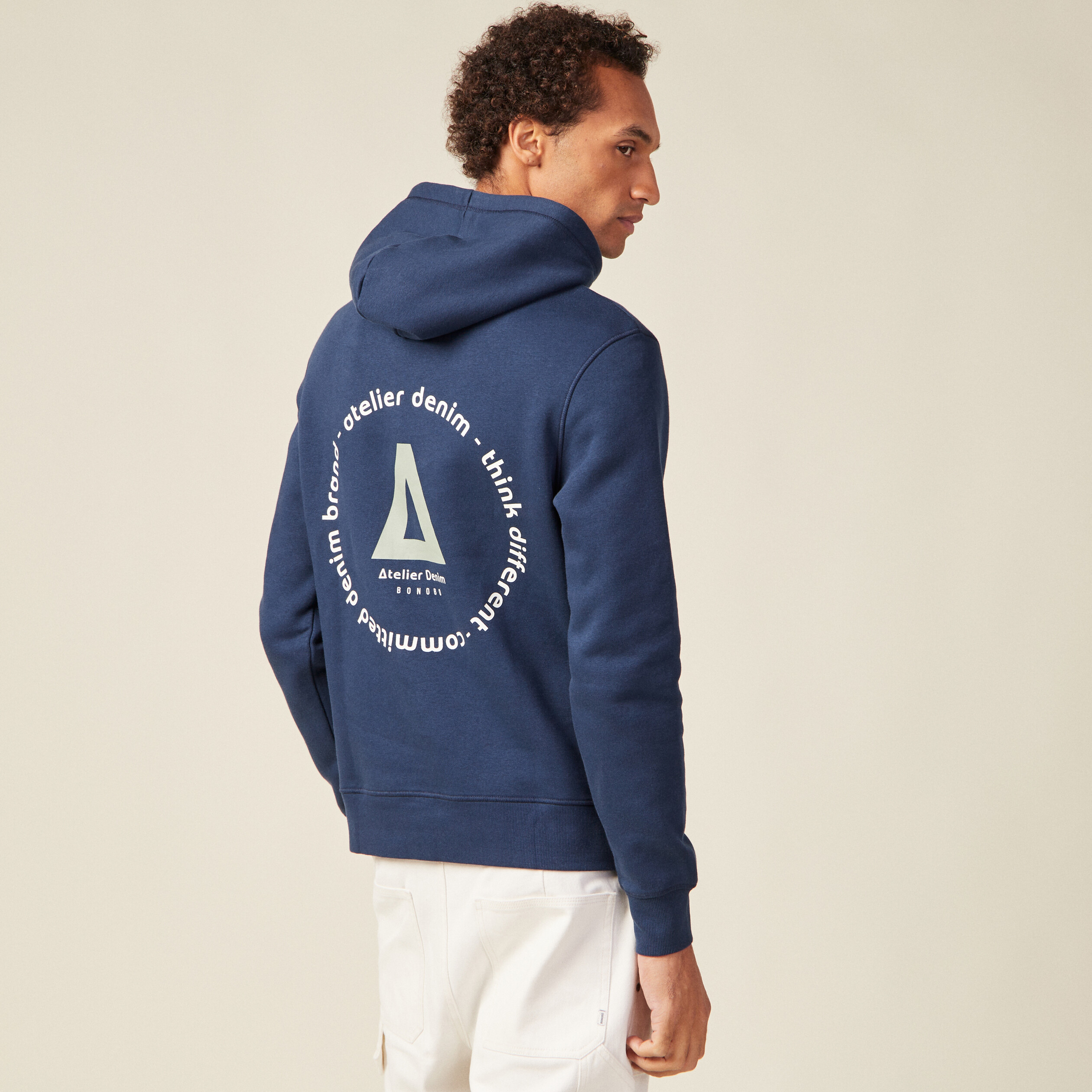 Veste sweat à capuche bleu marine Sumatra pour homme I Ollygan - Ollygan